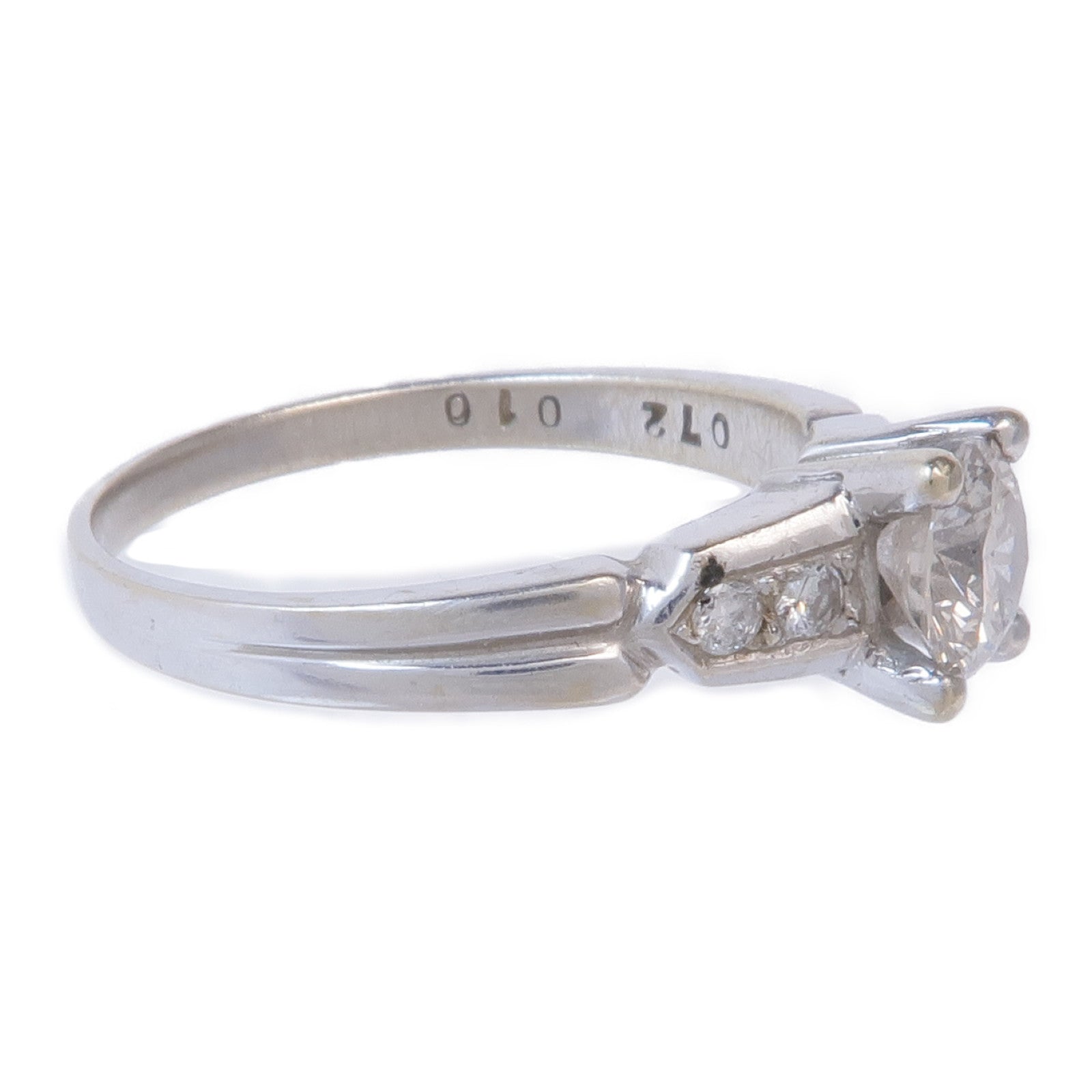 JEWELRY 【激減優惠】18K白金Diamond Ring鑽石戒指US#7.5