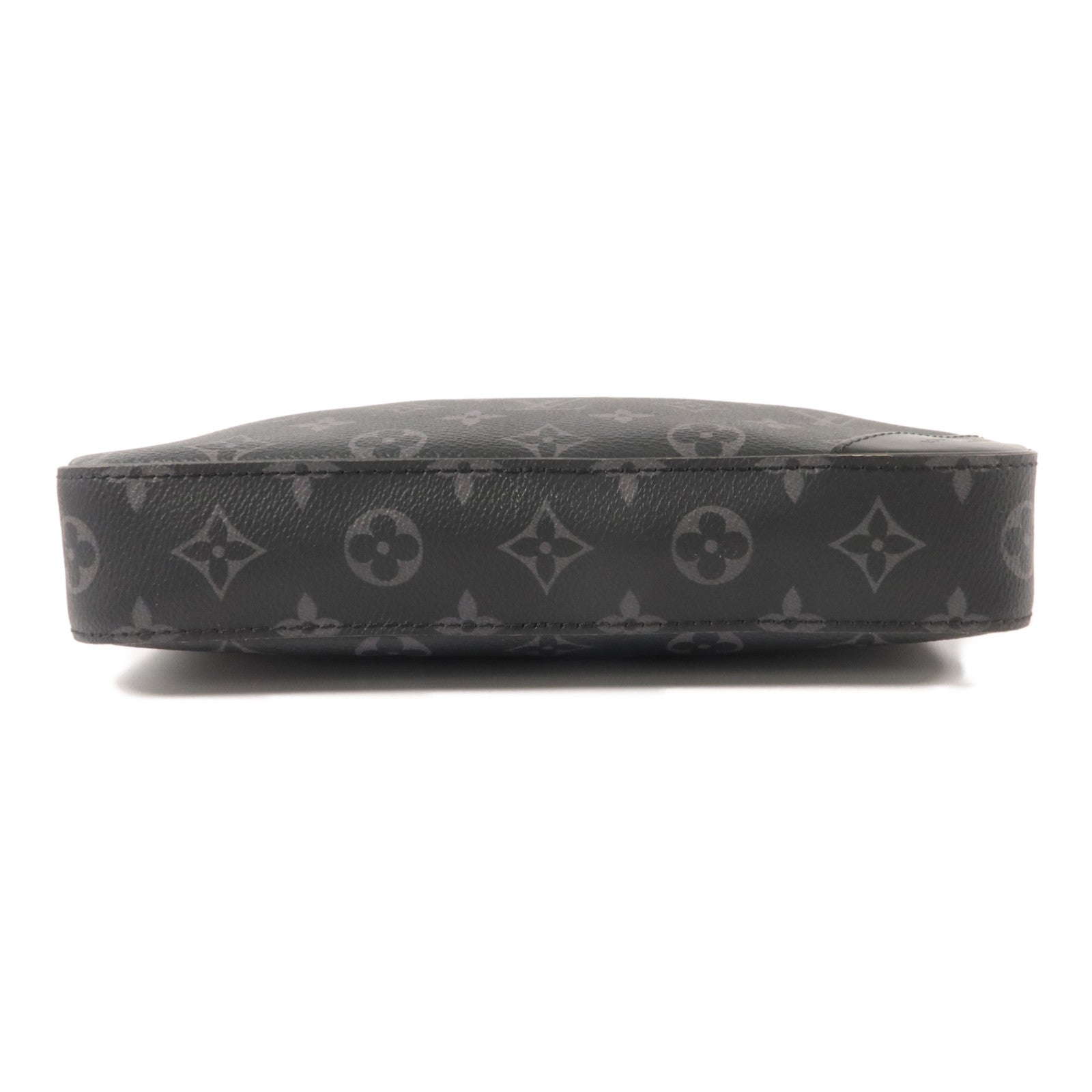 LOUIS VUITTON Monogram Eclipse Reverse Trio Messenger銀扣肩背袋灰色