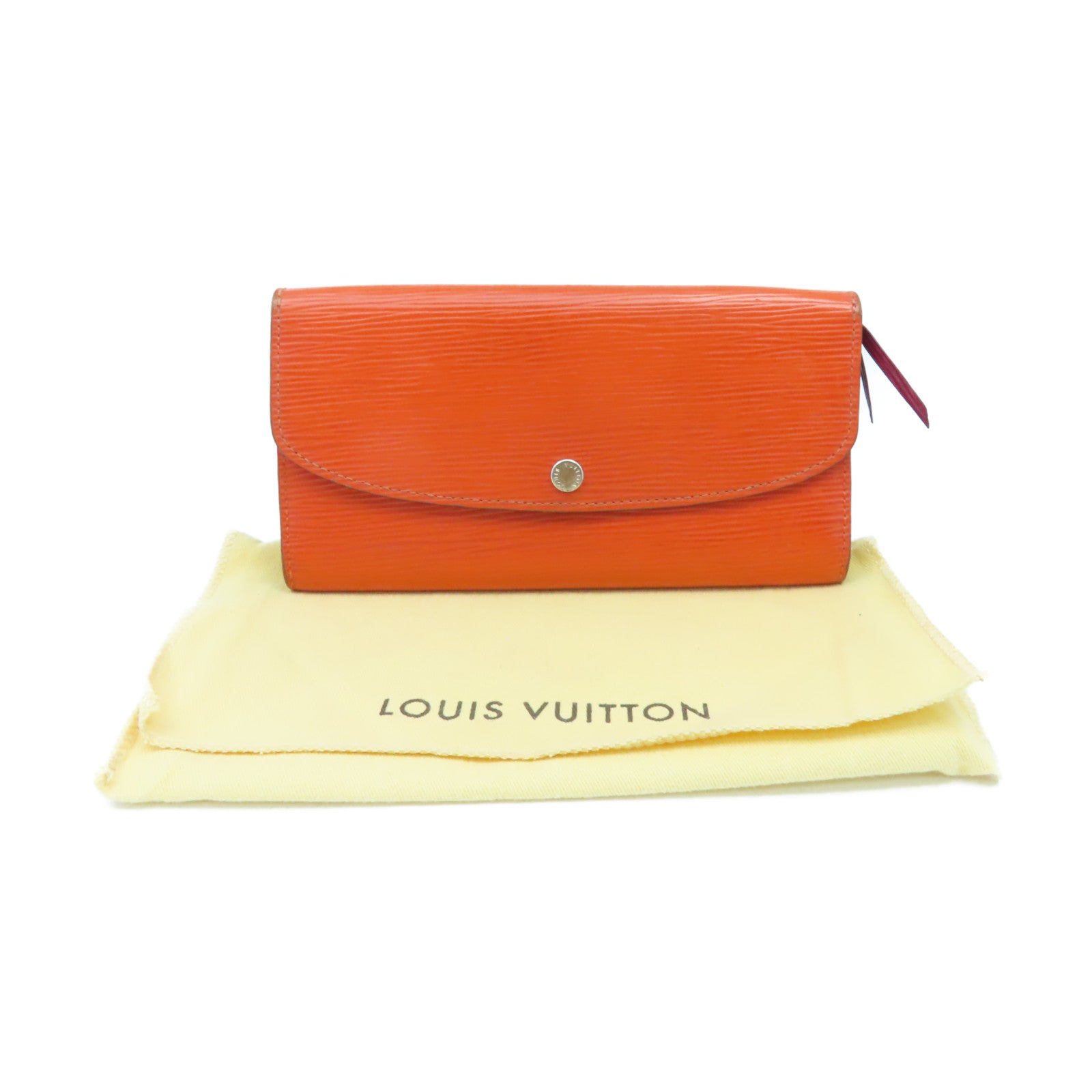 LOUIS VUITTON 【激減優惠】Epi Long Wallet銀扣長錢包橙色