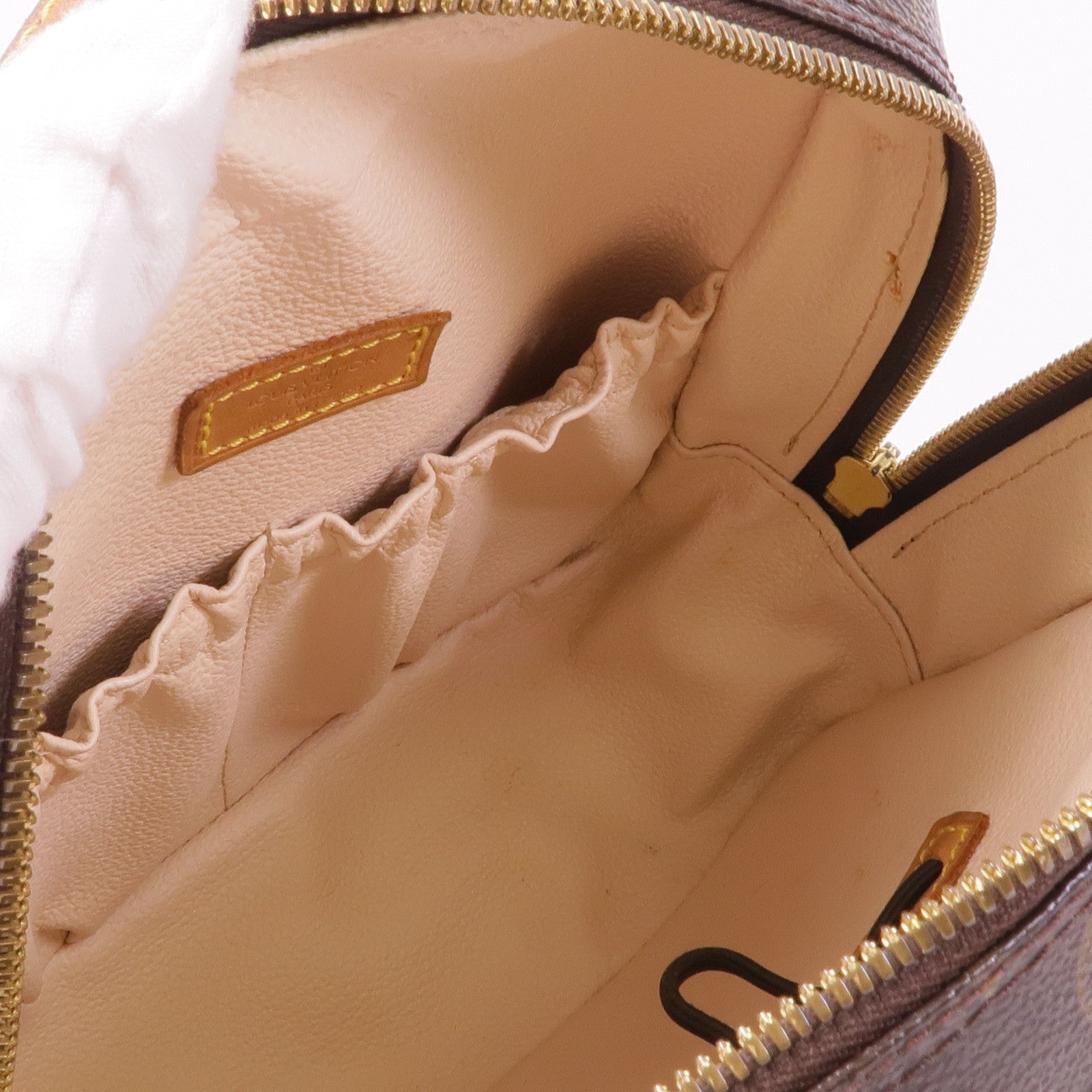 LOUIS VUITTON Monogram Spontini金扣手挽肩背兩用袋棕色