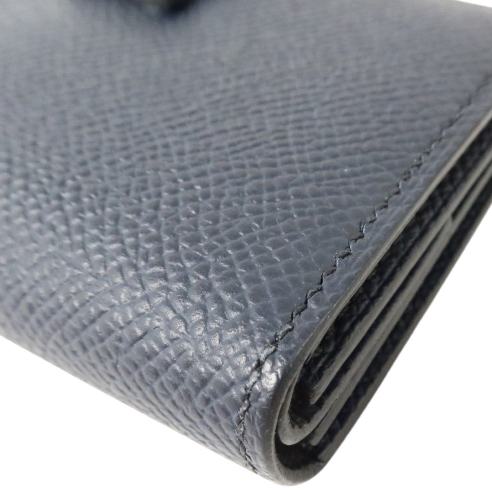 HERMES EpsomBearn Mini Wallet銀扣零錢包Bleu Nuit