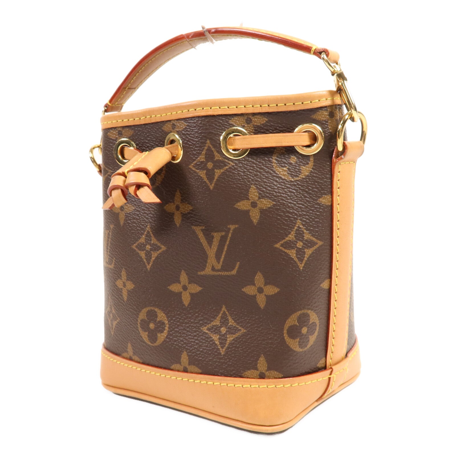 LOUIS VUITTON Monogram Nano Noe金扣手挽肩背兩用袋