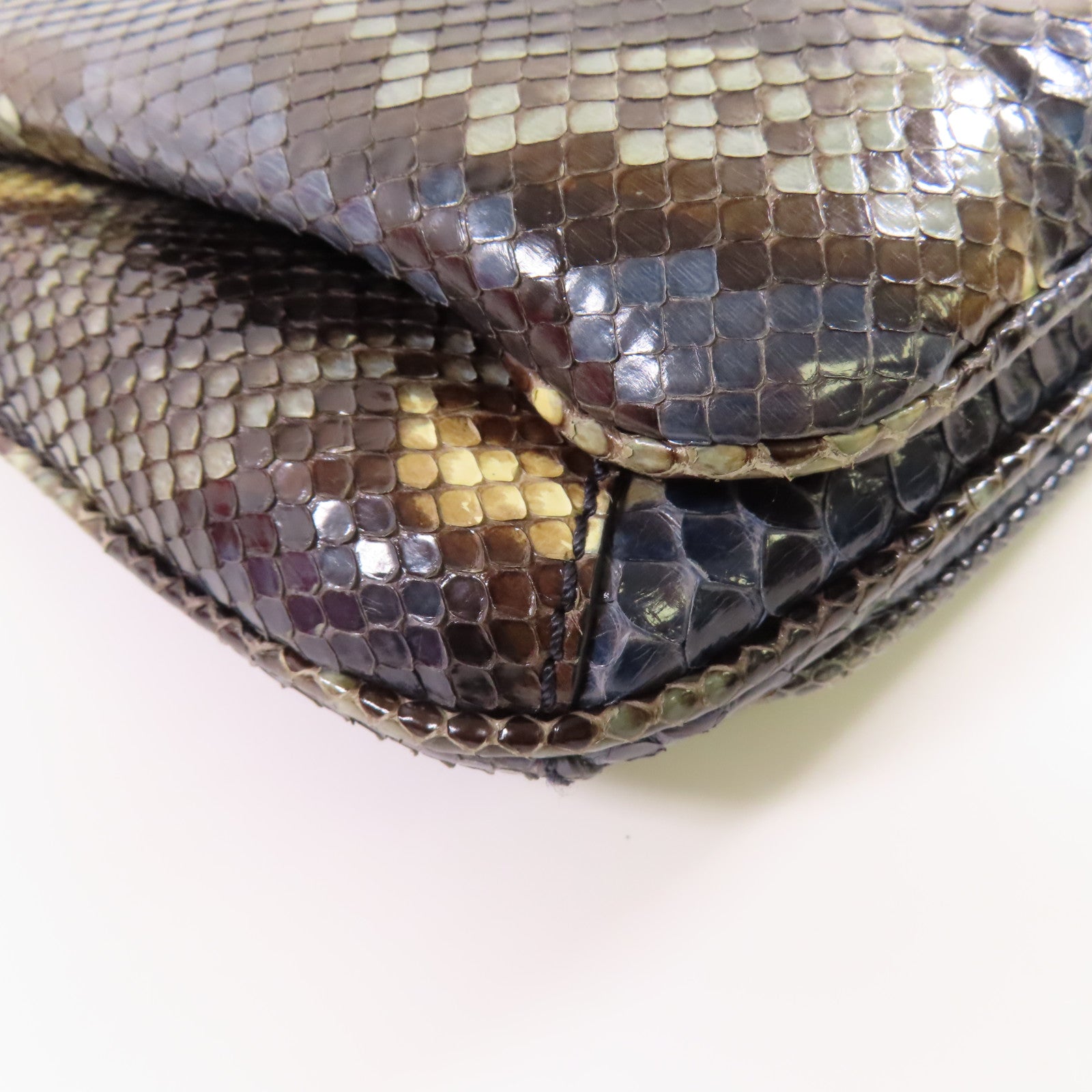 Valentino 【激減優惠】蛇皮皮革Hand Bag金扣手挽袋