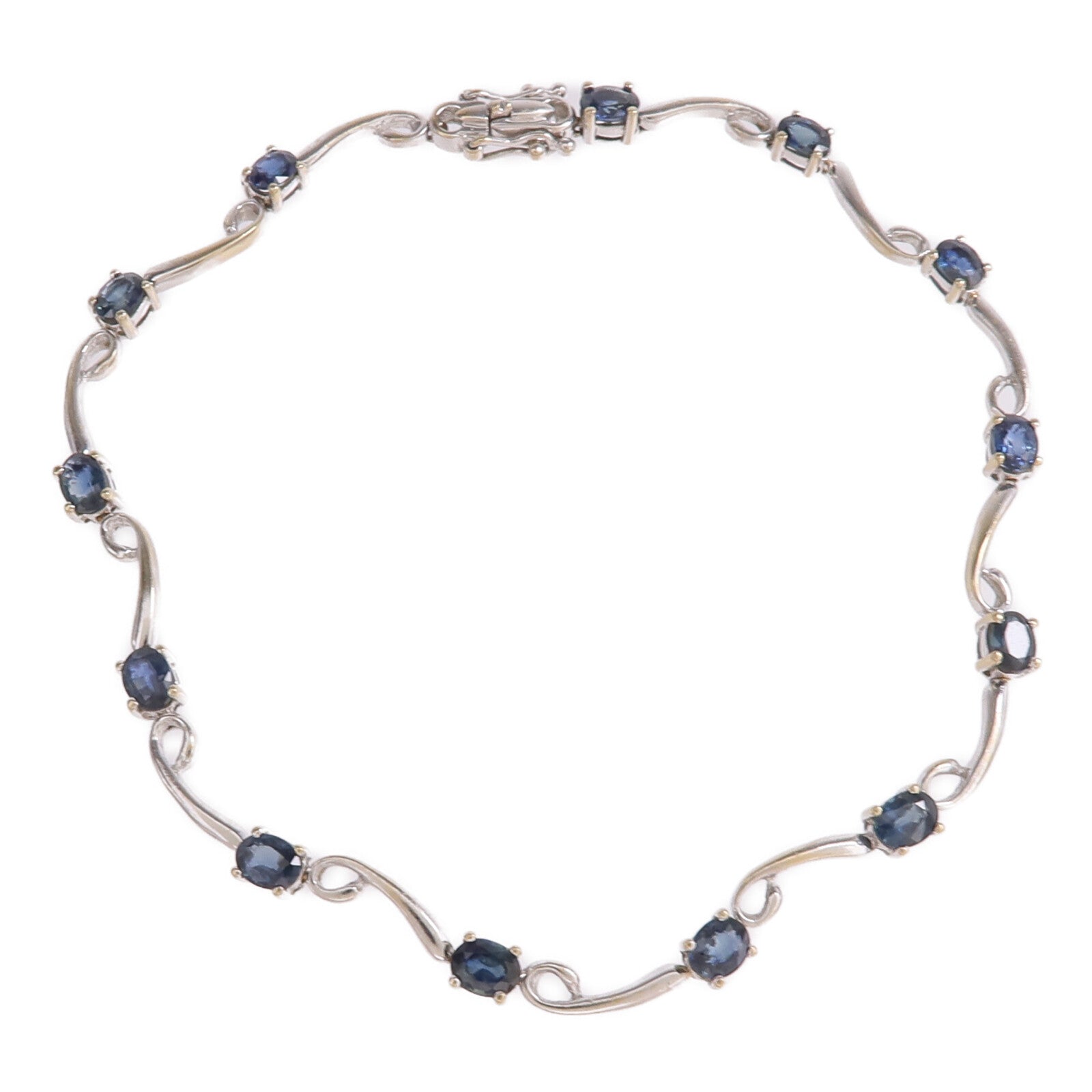 JEWELRY 18K白金Bracelet藍寶石手鏈