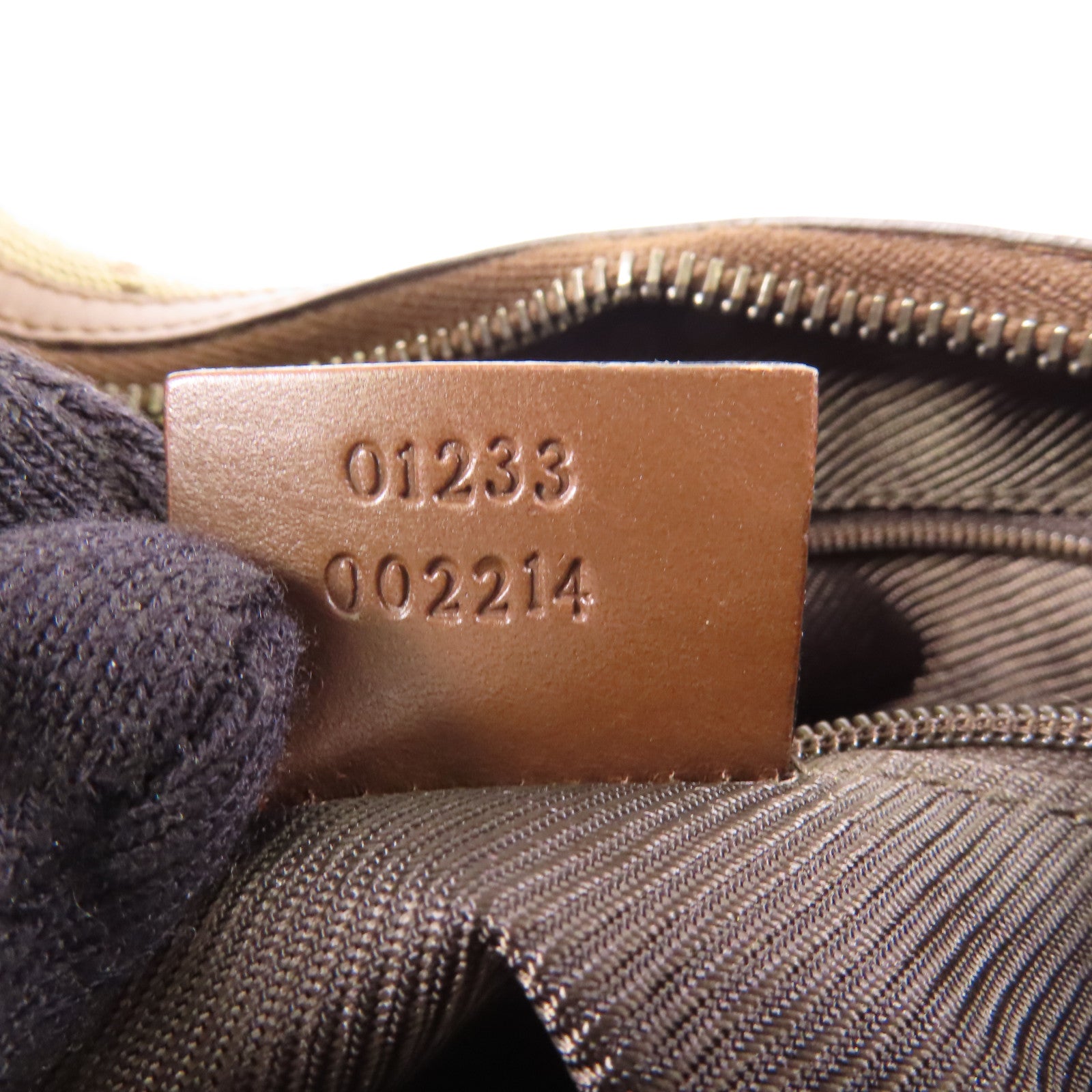 GUCCI 帆布Hobo Bag銀扣肩背袋