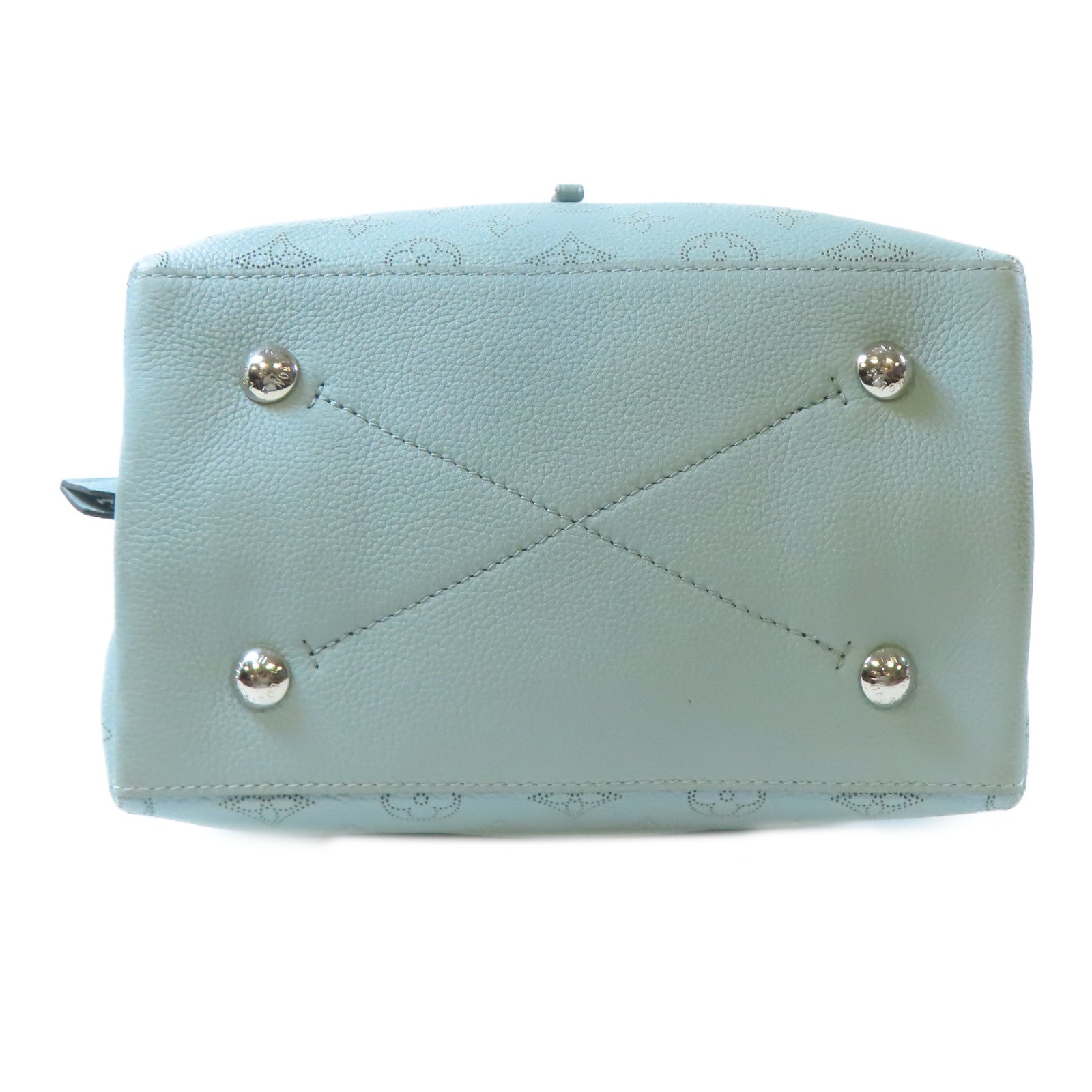 LOUIS VUITTON Mahina Muria銀扣手挽肩背兩用袋淺綠色