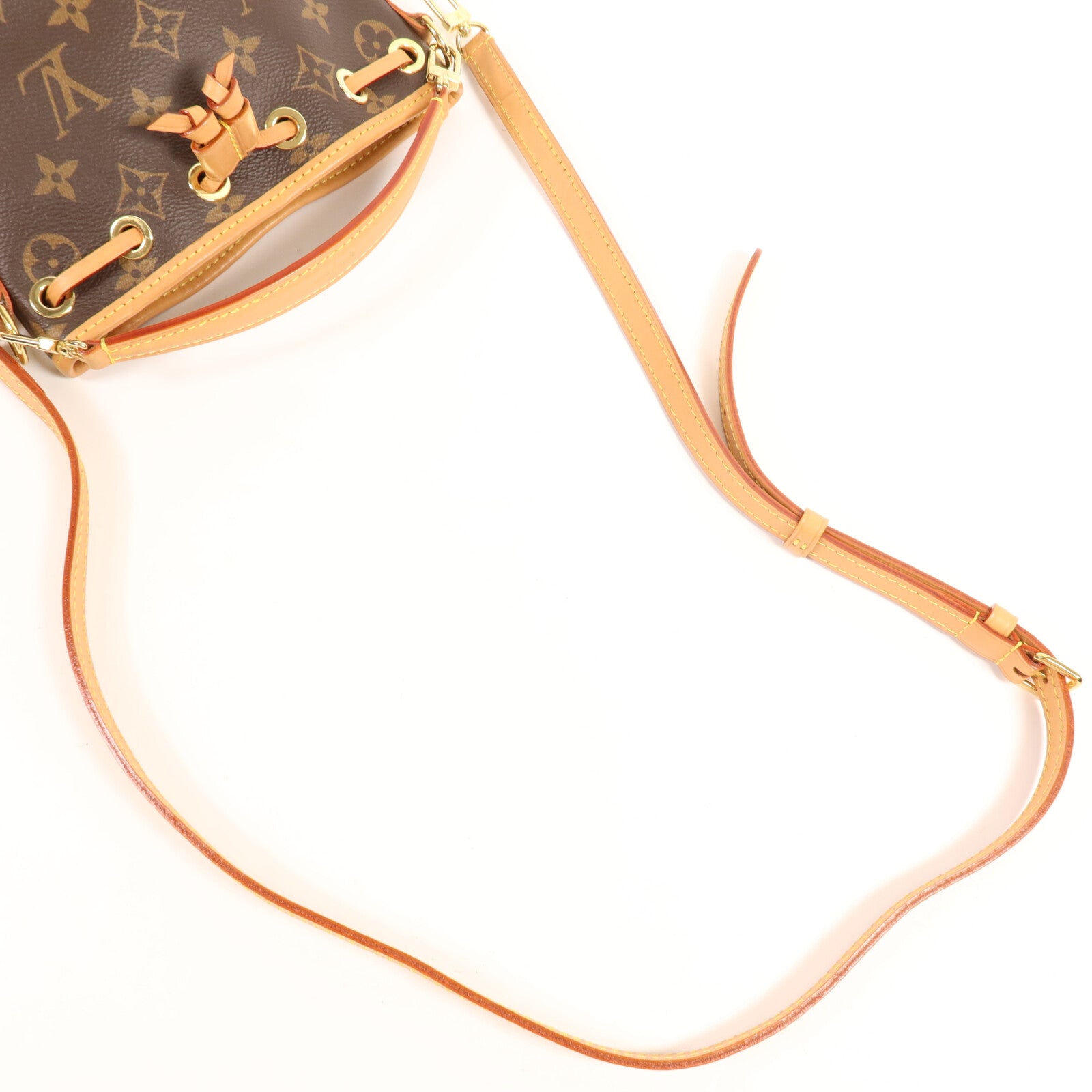 LOUIS VUITTON Monogram Nano Noe金扣手挽肩背兩用袋