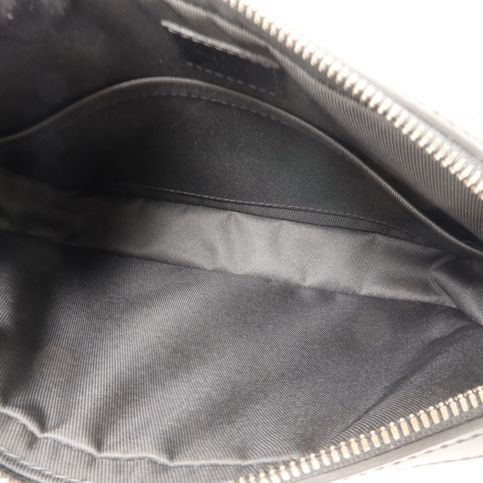 LOUIS VUITTON Monogram Eclipse Reverse Trio Messenger銀扣肩背袋灰色