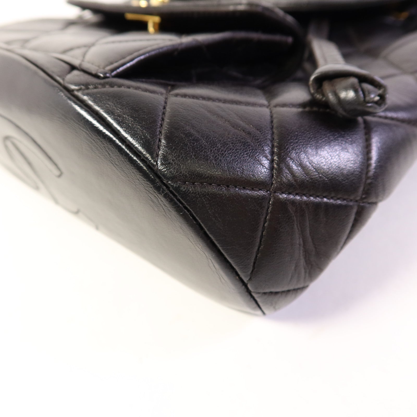 CHANEL 牛皮皮革Vintage Backpack金扣背包