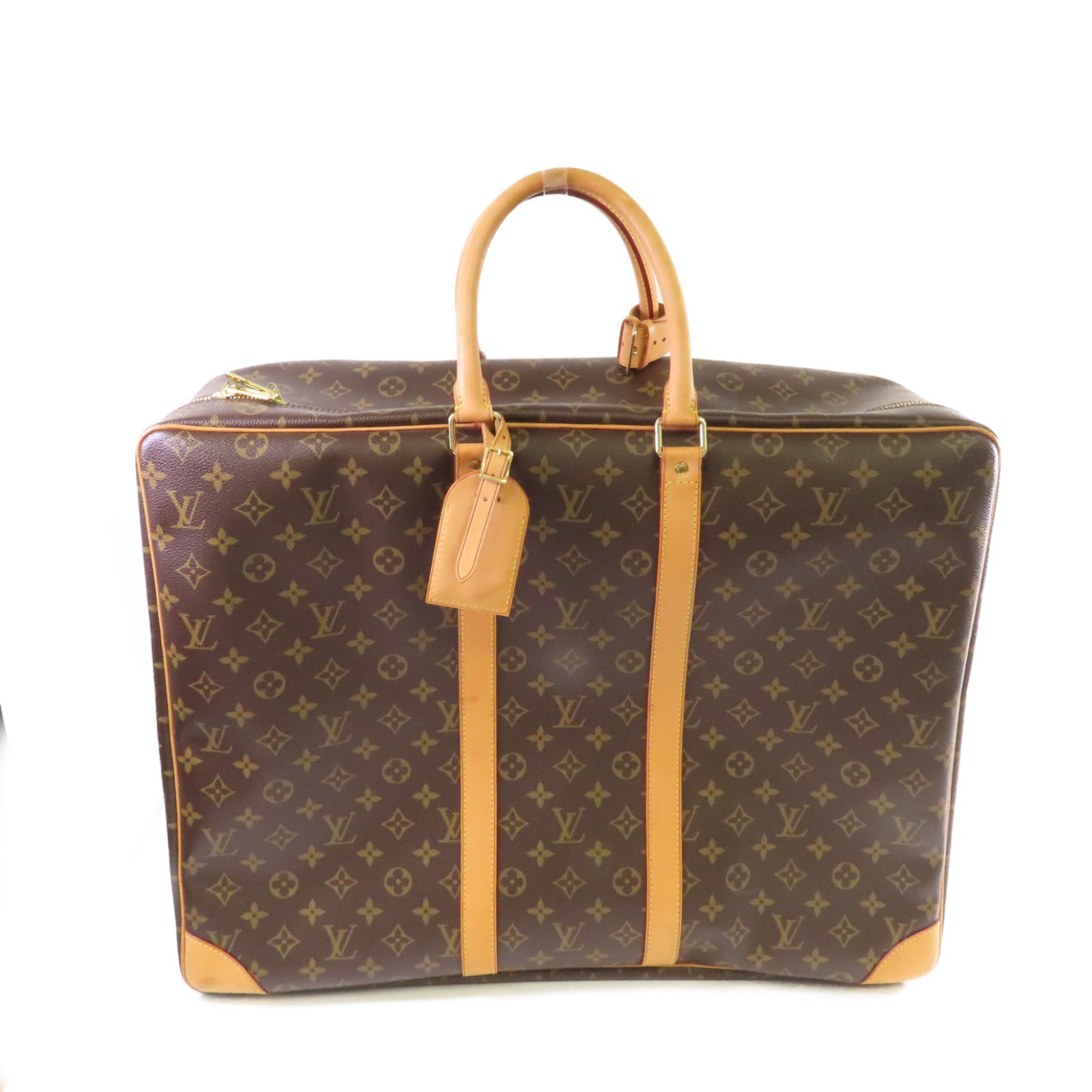 LOUIS VUITTON Monogram Sirius 55 Boston Bag金扣手提袋啡色
