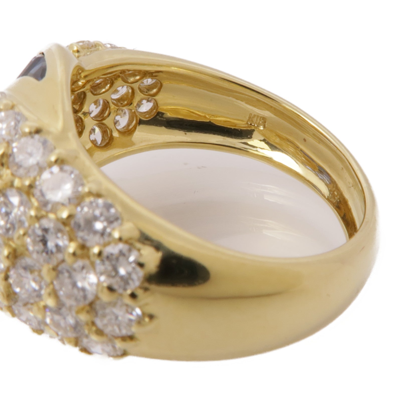 JEWELRY 18K黃金Sapphire Diamond Ring藍寶石/鑽石戒指US#6.25