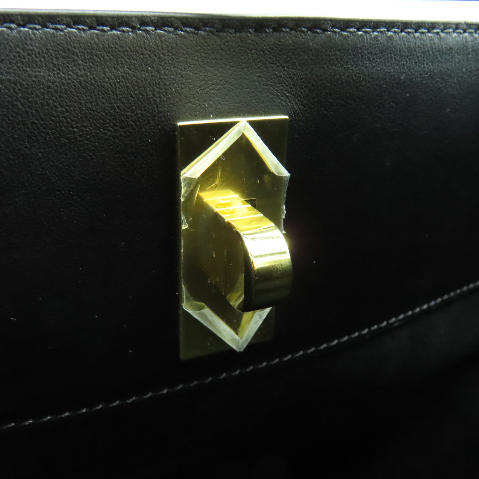 CELINE 【激減優惠】牛皮皮革Bucket 16金扣手挽肩背兩用袋黑色