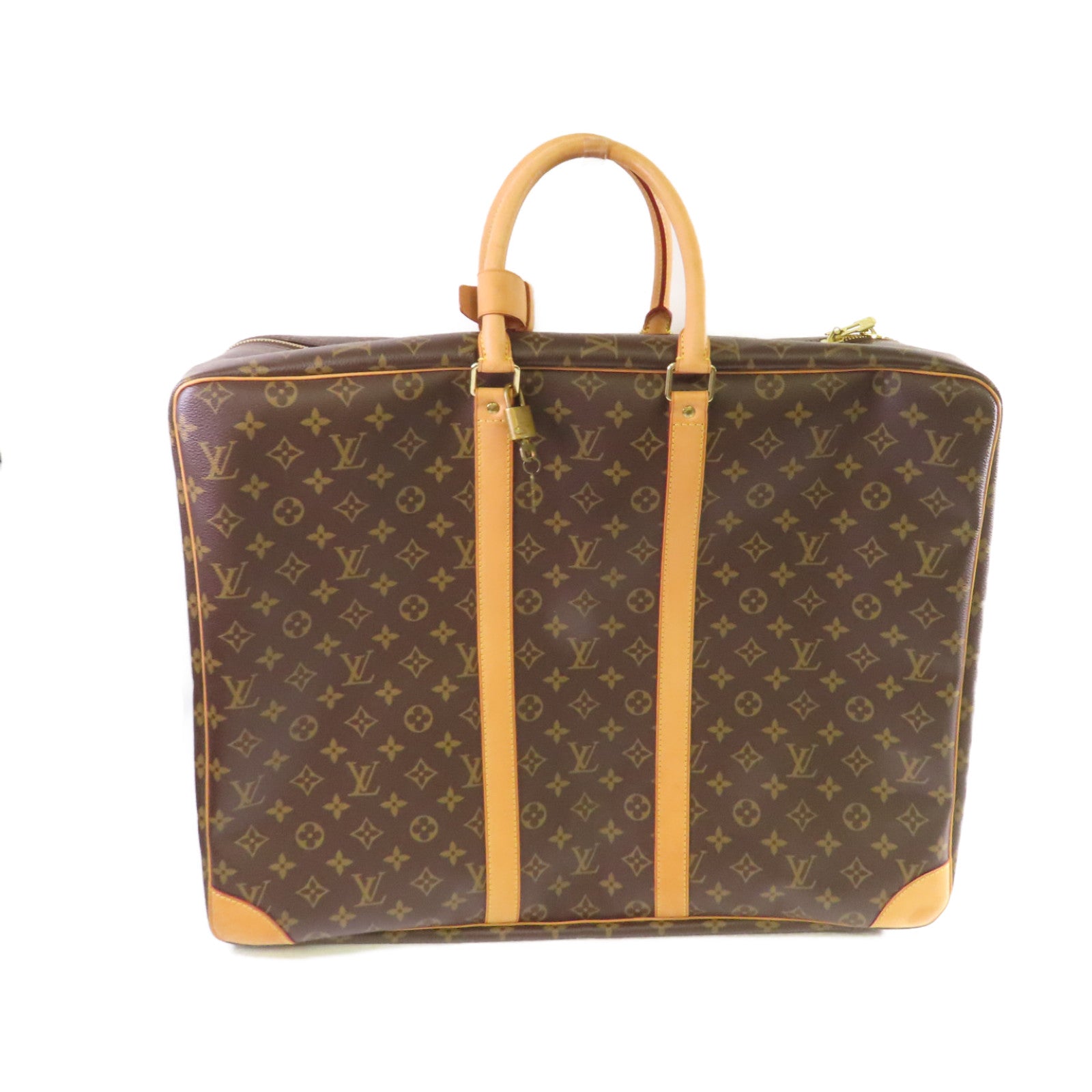 LOUIS VUITTON Monogram Sirius 55 Boston Bag金扣手提袋啡色