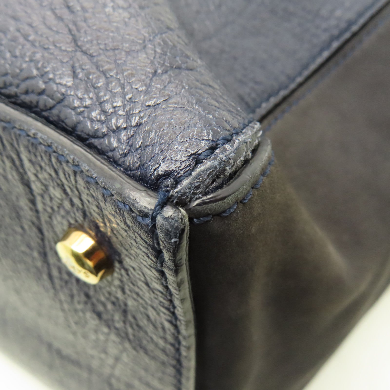 TOD’S 【清倉大減價】牛皮皮革2Way Shoulder Bag手挽肩背兩用袋寶藍色