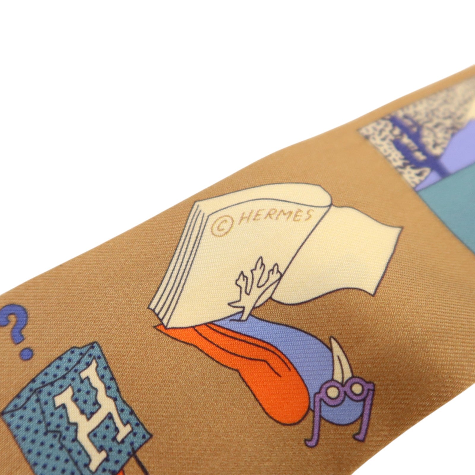 HERMES 絲質Twilly絲巾