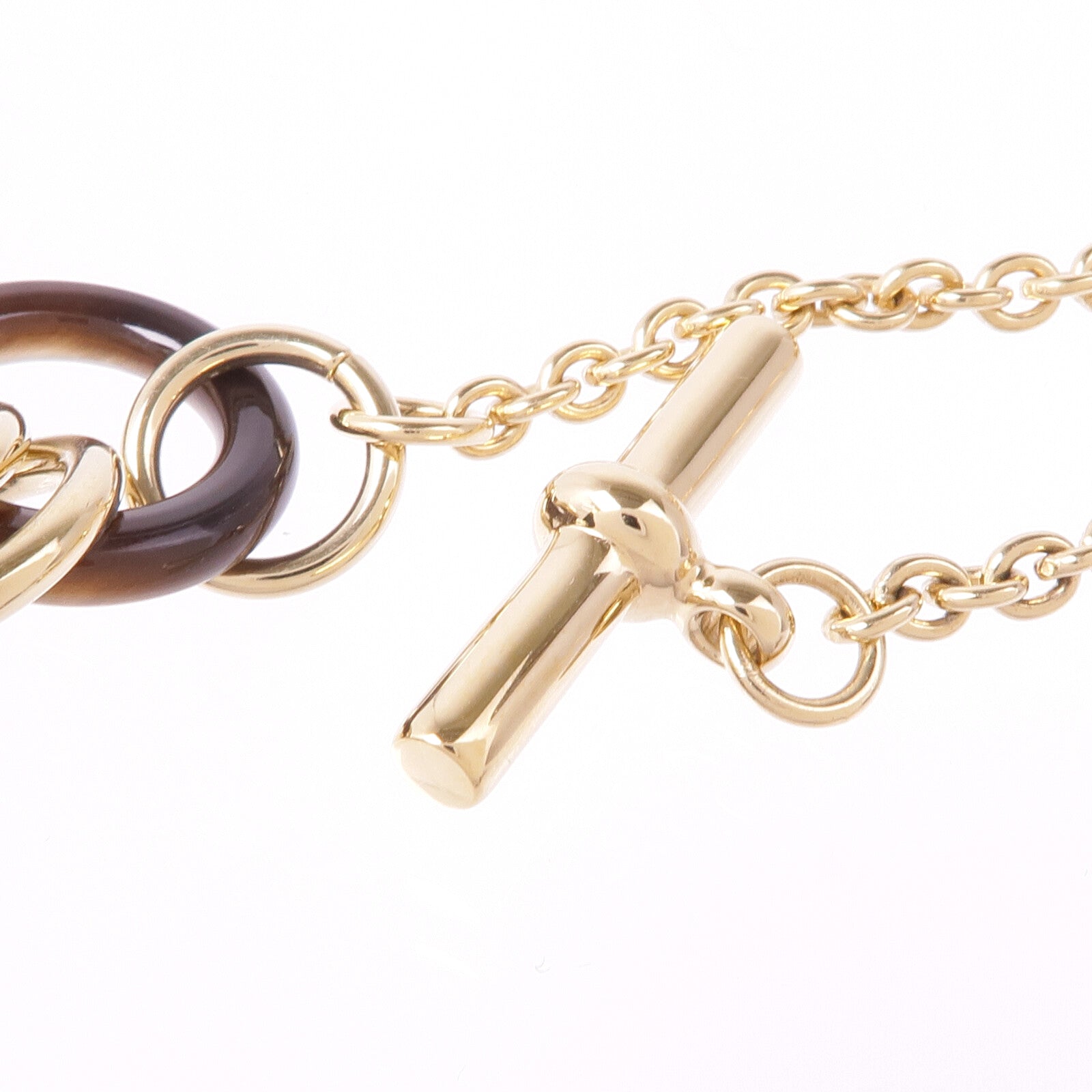 HERMES 金屬/水牛角Necklace項鍊