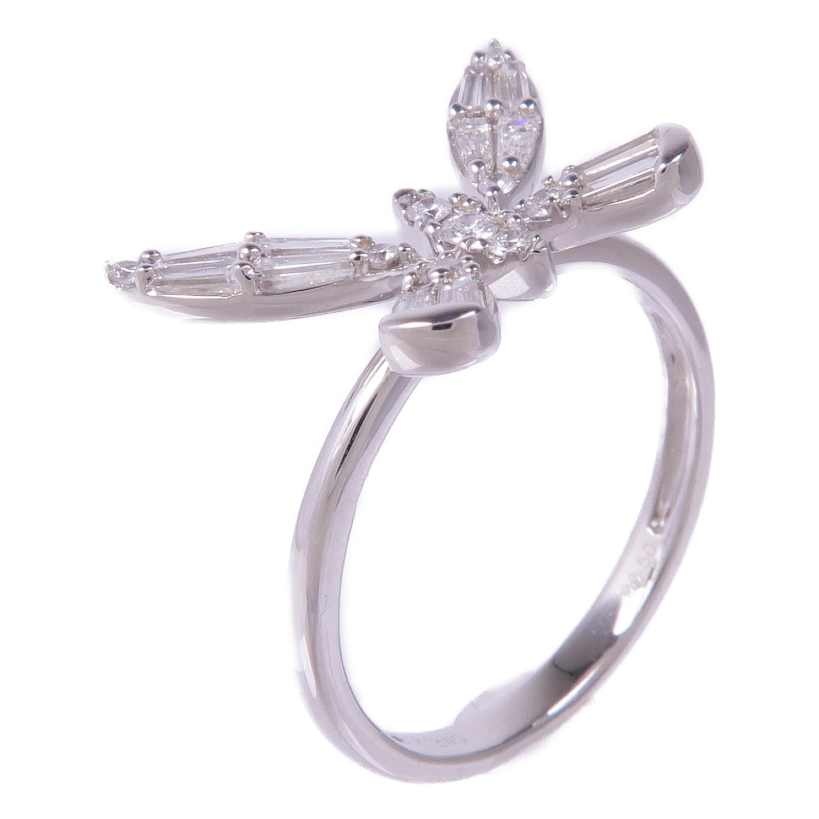 JEWELRY 【激減優惠】18K白金Diamond Ring鑽石戒指US#6.25