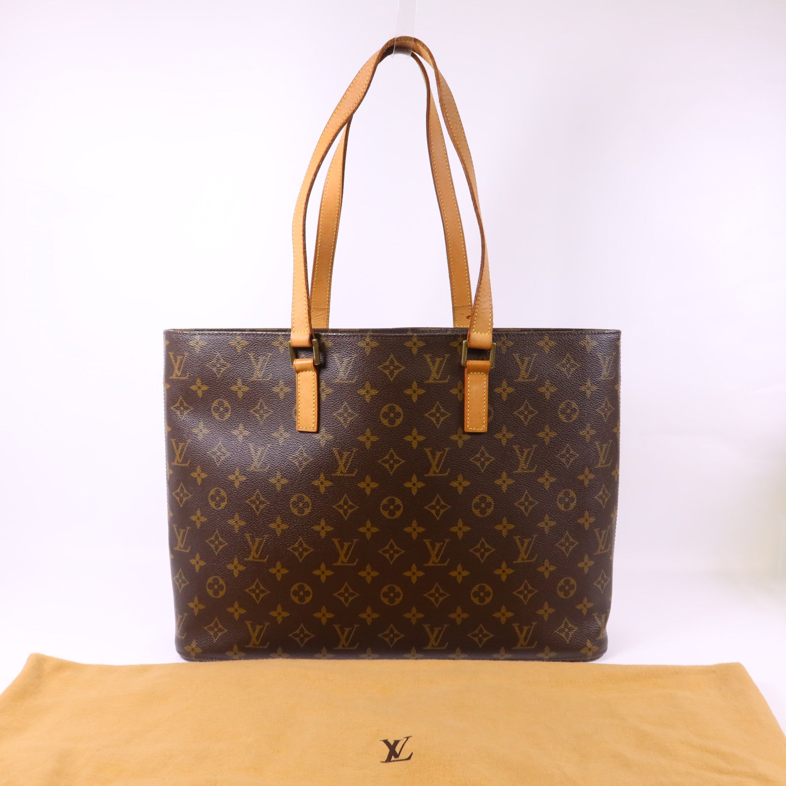 LOUIS VUITTON Monogram Luco Tote Bag金扣肩背袋