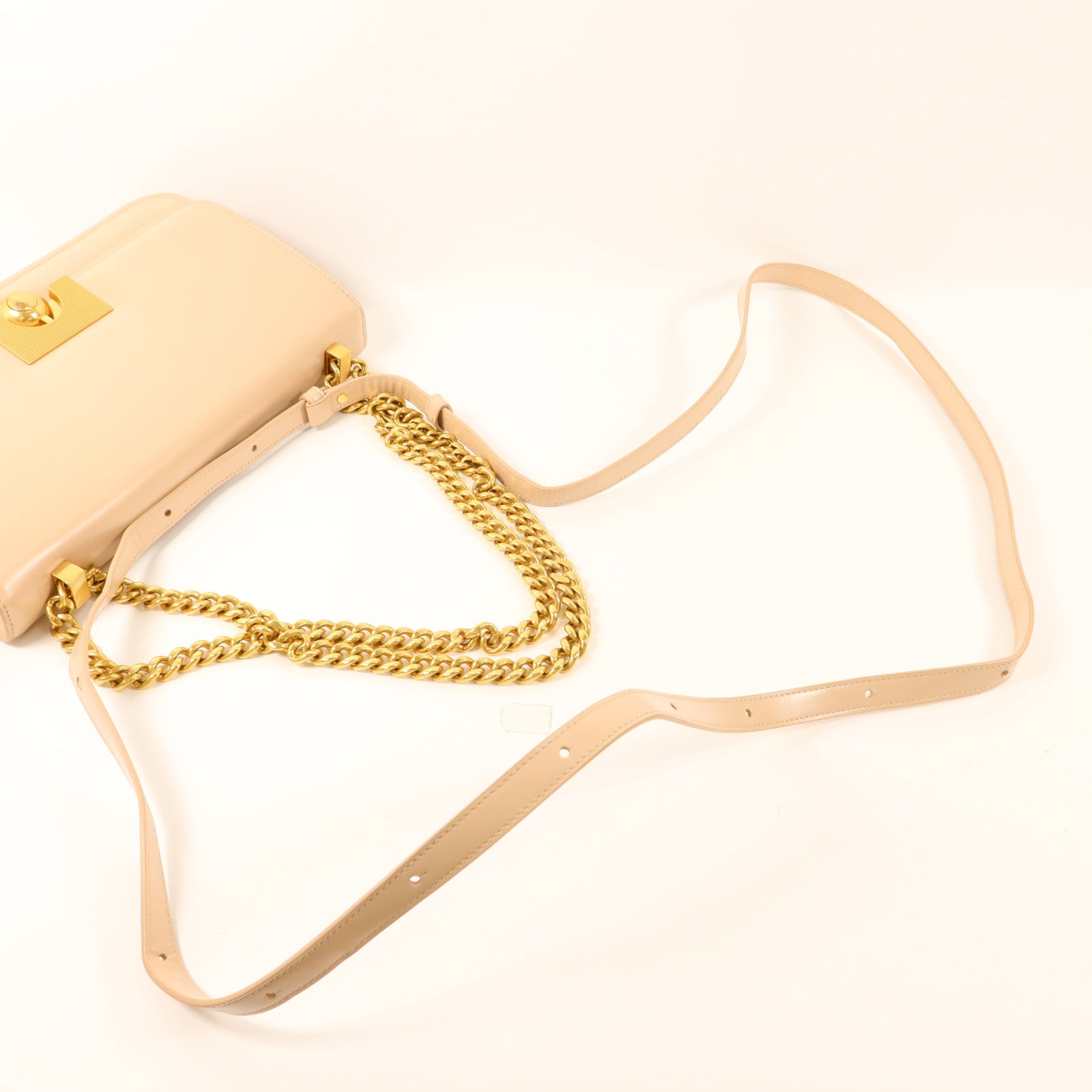 BOTTEGA VENETA 牛皮皮革Chain Shoulder Bag金扣鏈帶肩背袋