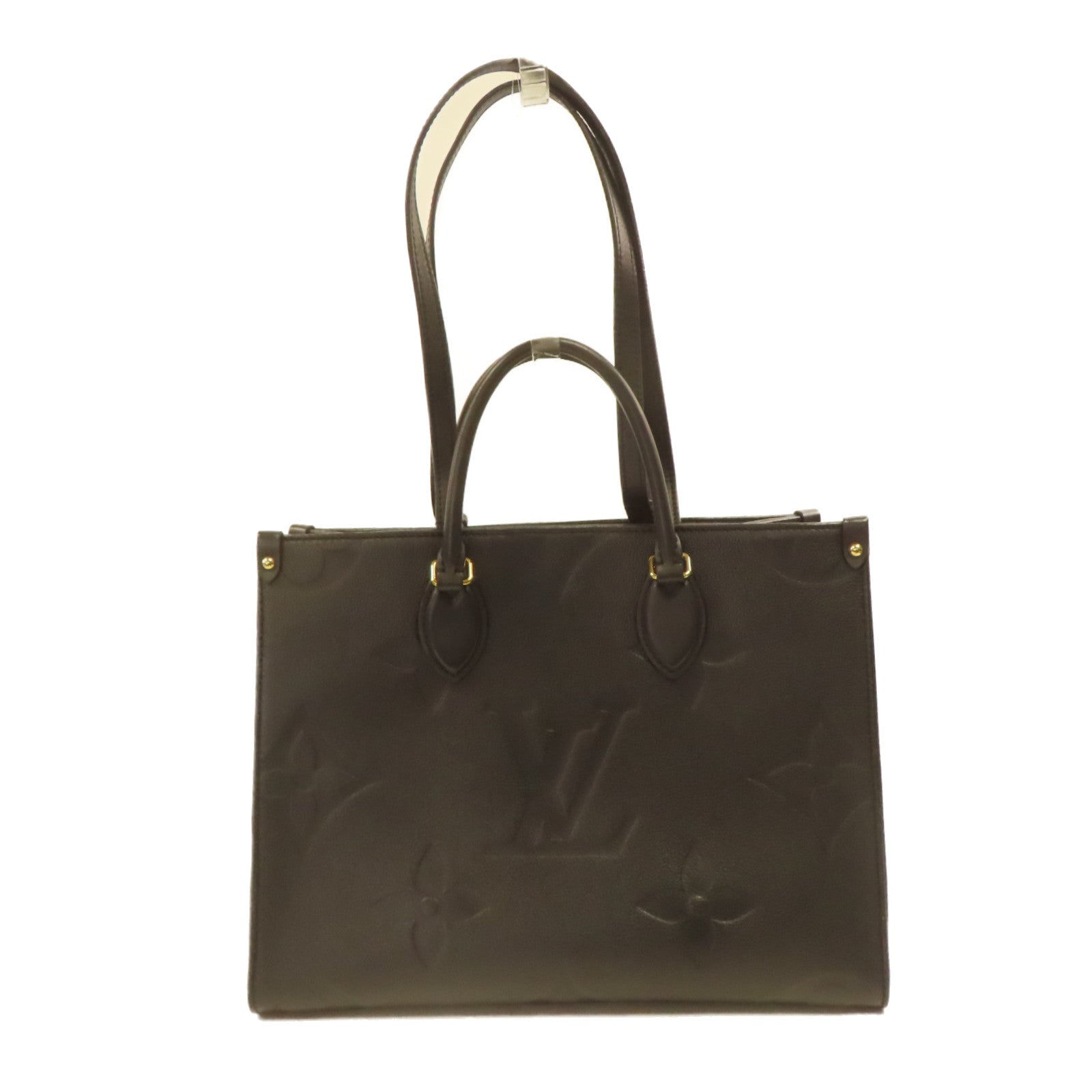 LOUIS VUITTON Monogram Empreinte On The Go金扣手挽肩背兩用袋