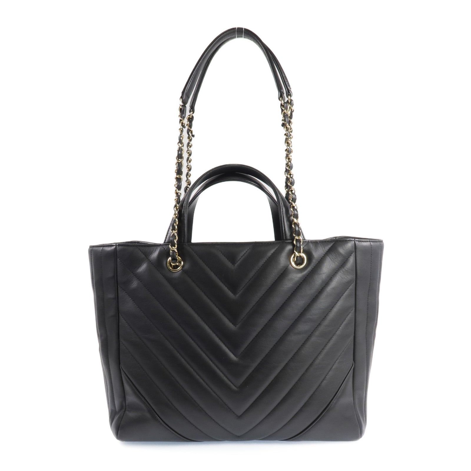 CHANEL 牛皮皮革2way Shoulder Bag金扣手挽肩背兩用袋