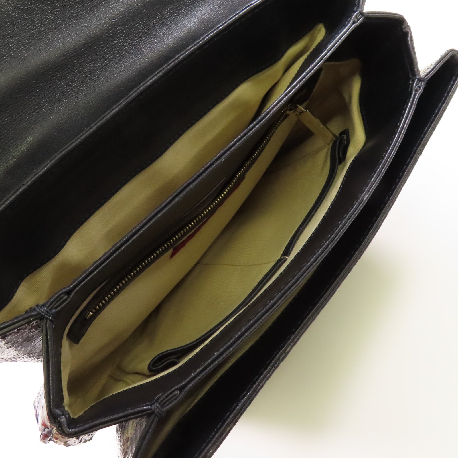 Valentino 【激減優惠】蛇皮皮革Hand Bag金扣手挽袋