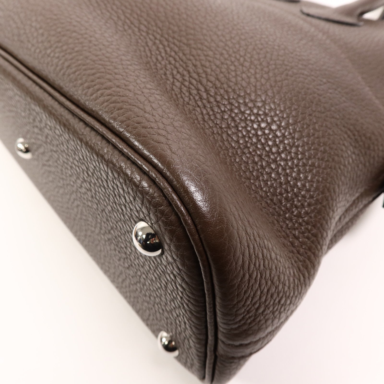 HERMES Togo皮革Bolide 31手挽肩背兩用袋Chocolat