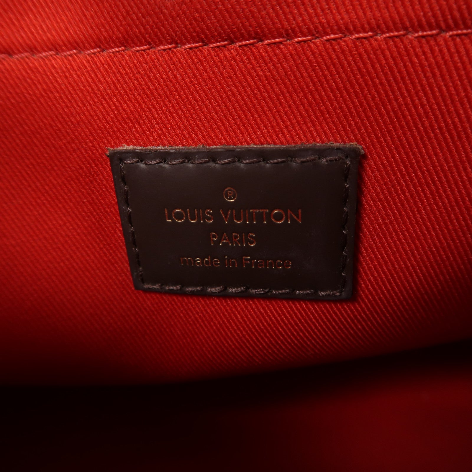 LOUIS VUITTON Damier Croisette金扣手挽肩背兩用袋