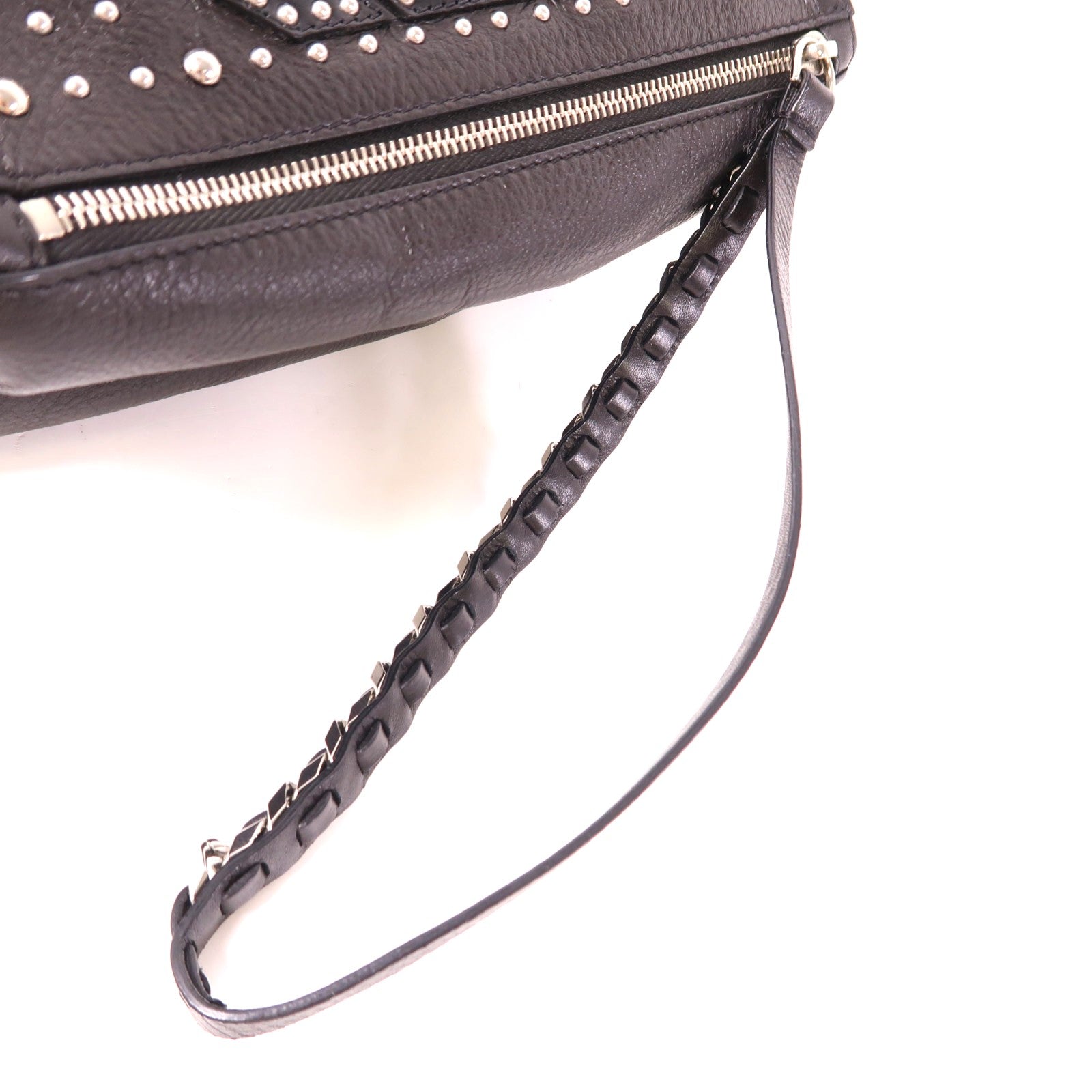 GIVENCHY 牛皮皮革Pandora Clutch銀扣手拿包