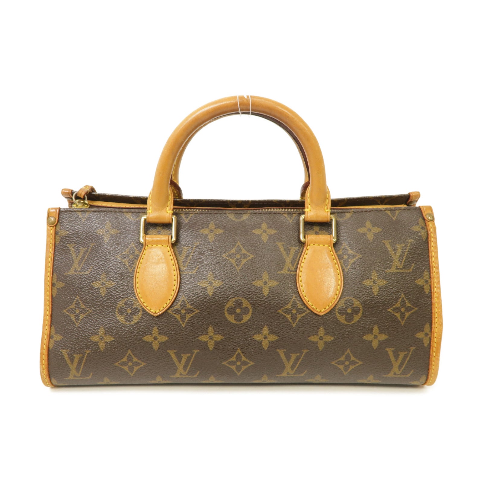 LOUIS VUITTON Monogram Popincourt金扣手挽袋棕色