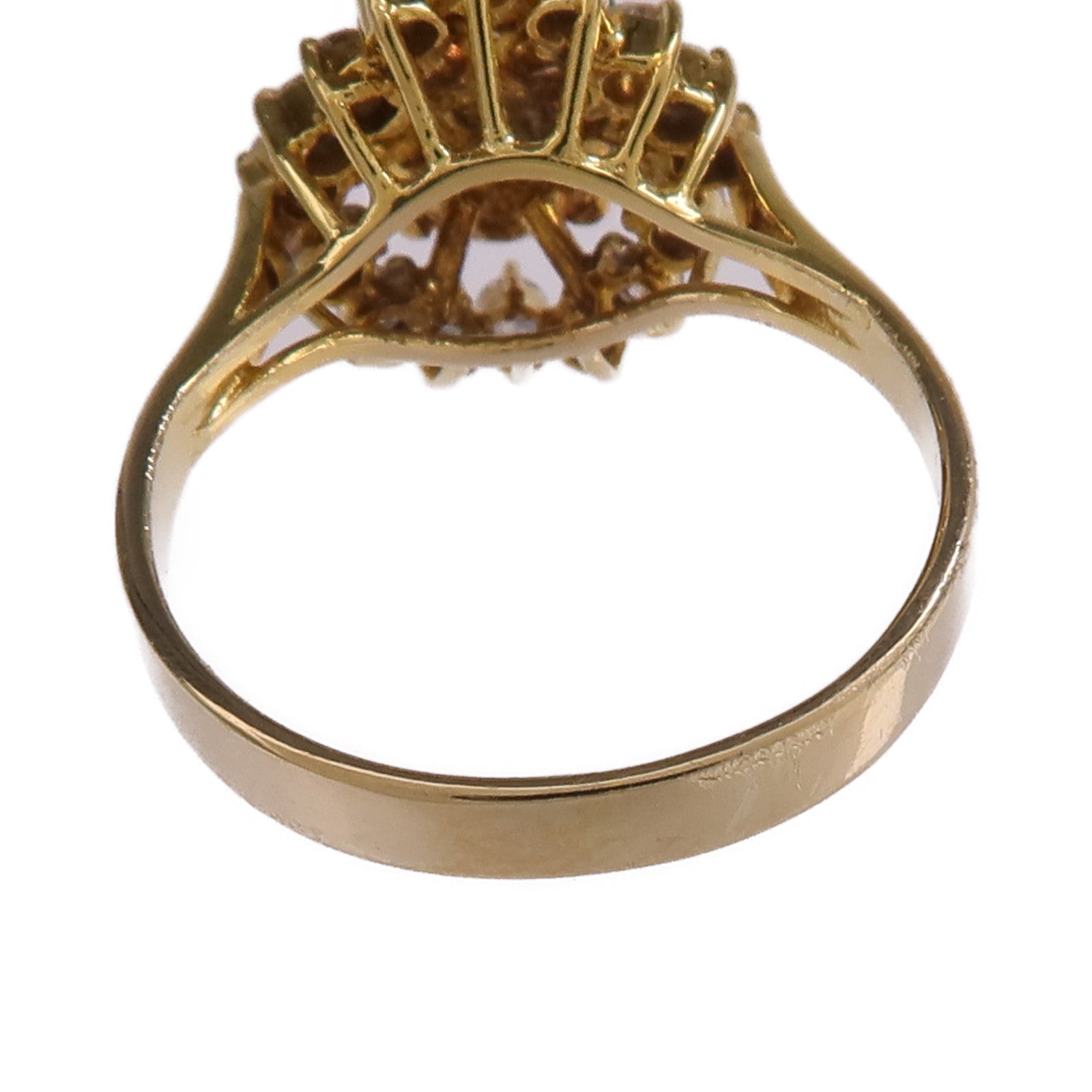 JEWELRY 【激減優惠】14K黃金Jade Diamond Ring翡翠/鑽石戒指US#3.75