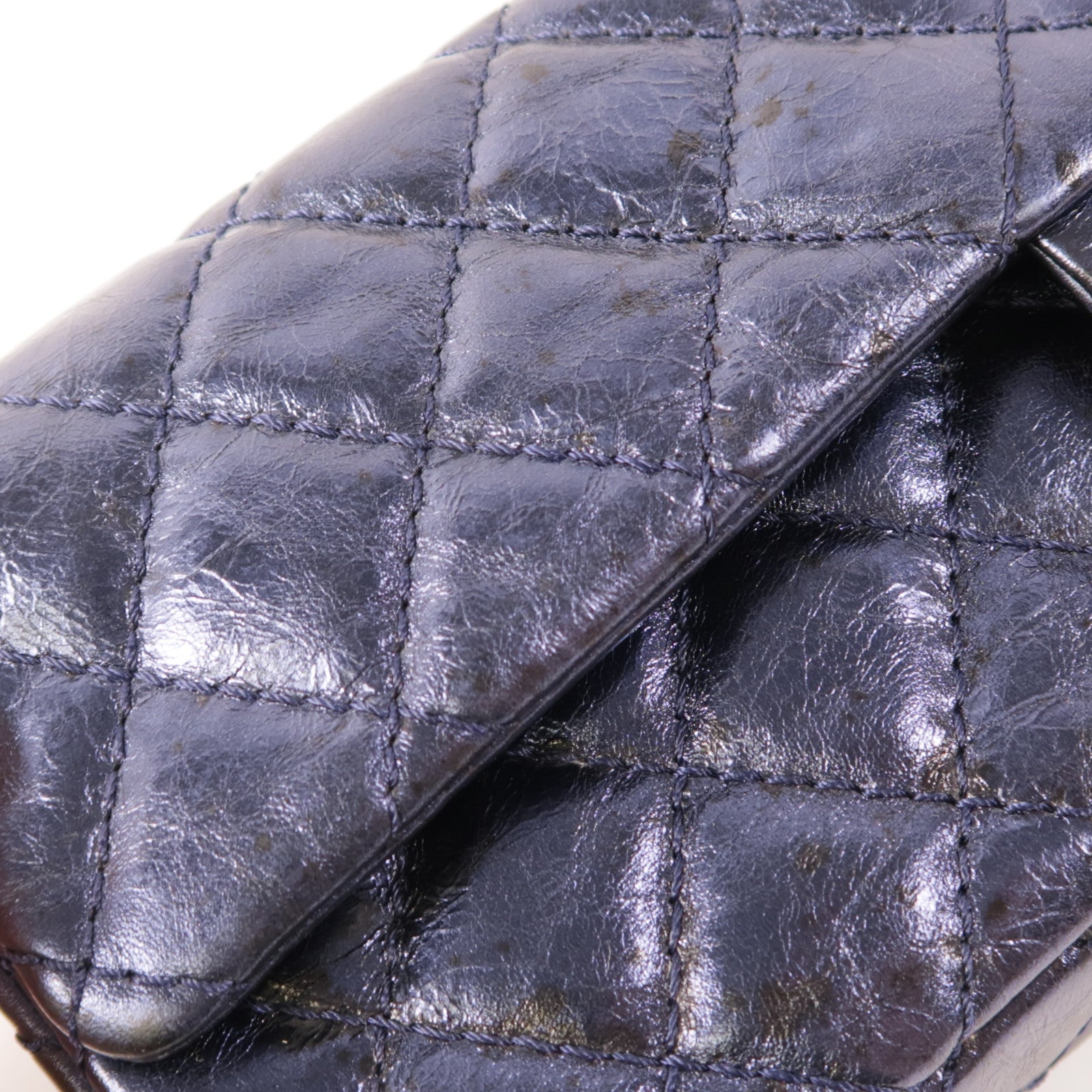 CHANEL 【激減優惠】牛皮皮革2.55金扣鏈帶肩背袋