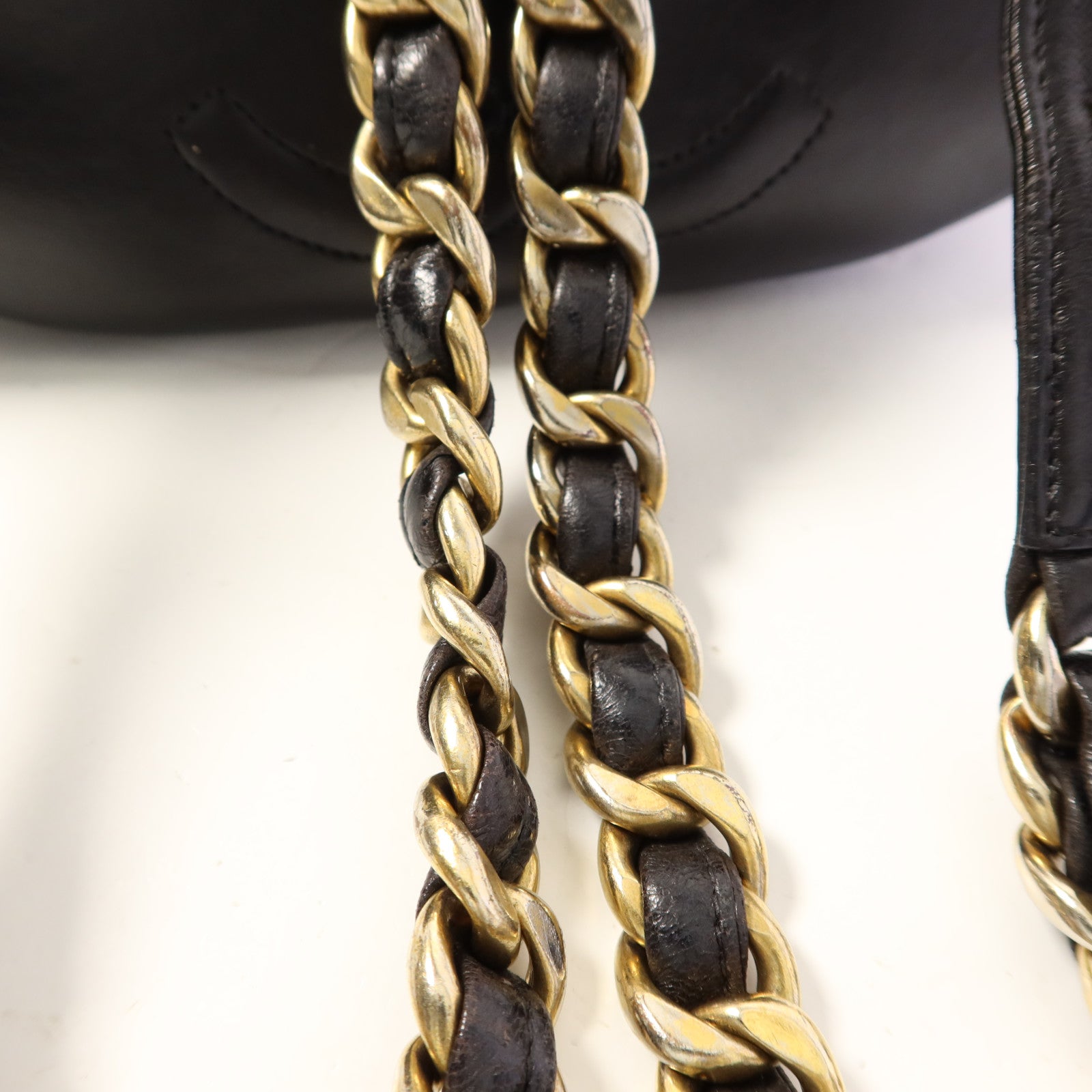 CHANEL 牛皮皮革Vintage Backpack金扣背包