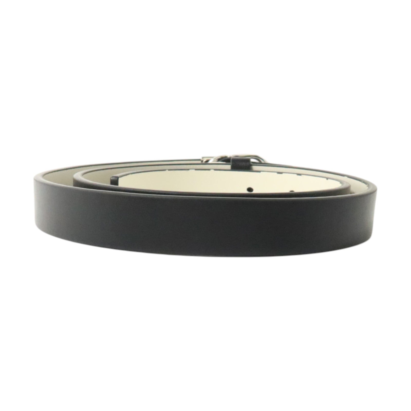 Dior 牛皮皮革30 Montaigne Reversible Belt 80cm銀扣皮帶