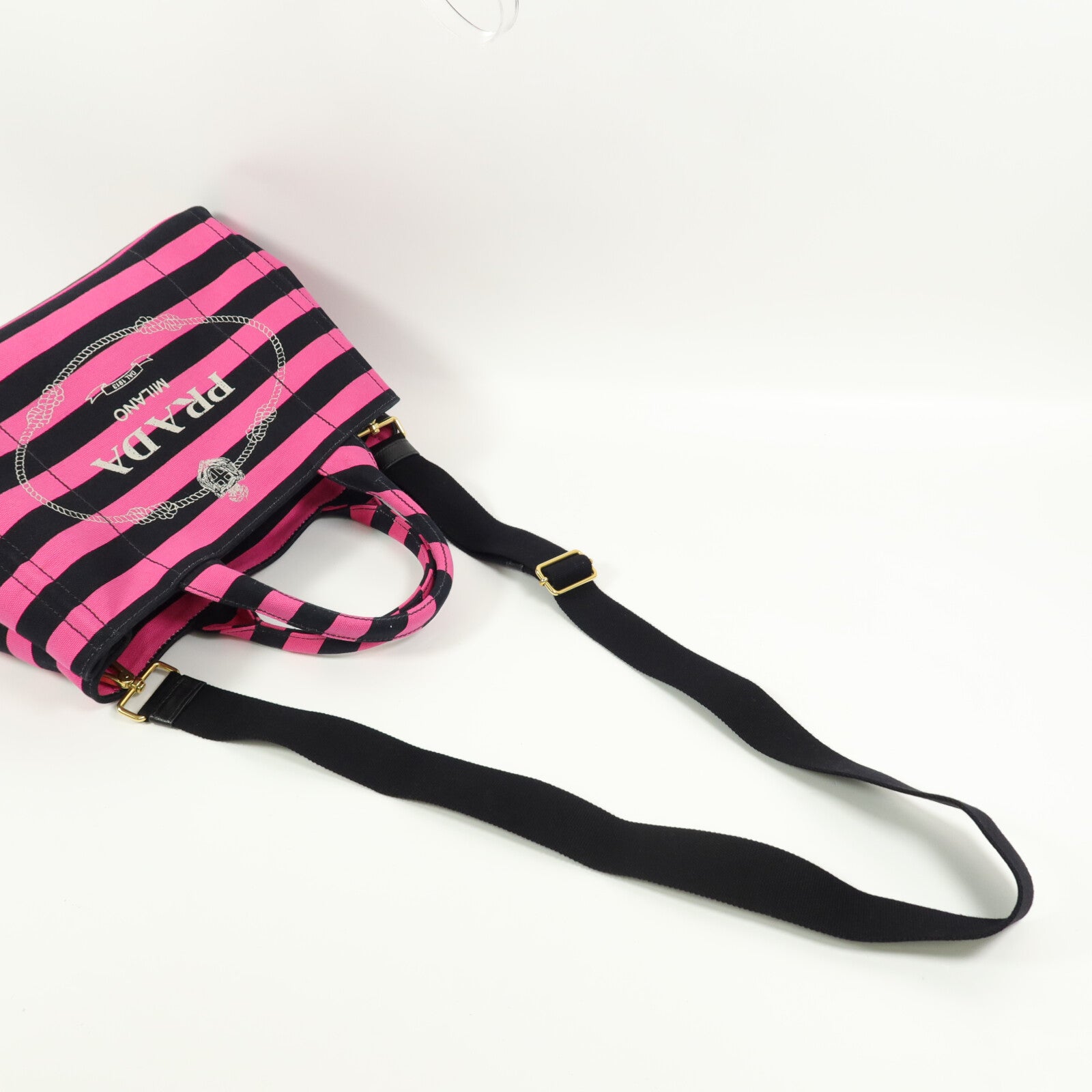 PRADA 帆布2Way Shoulder手挽肩背兩用袋