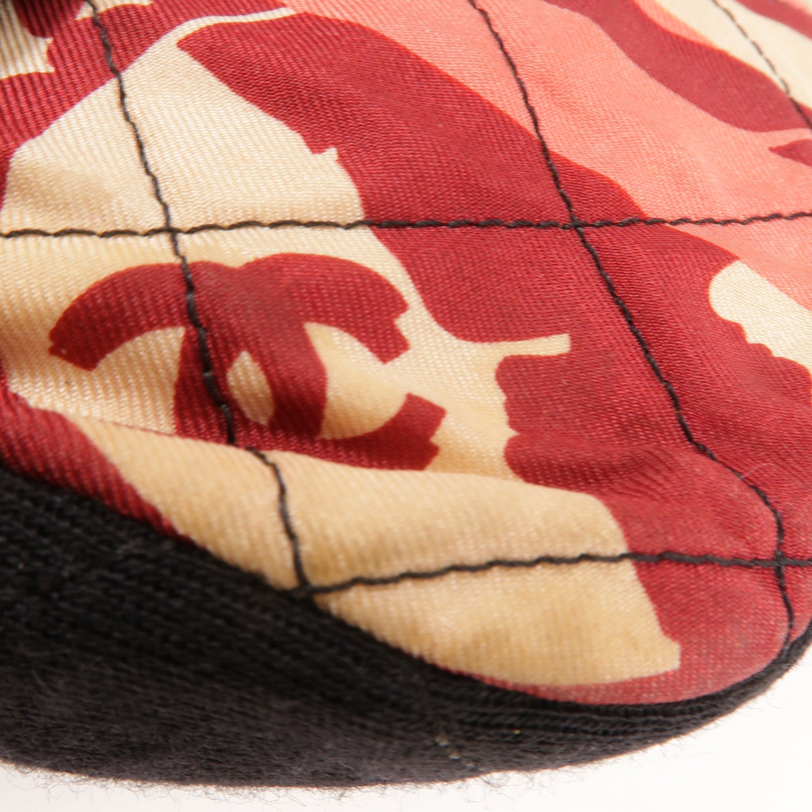 CHANEL 棉布Patchwork Flap鏈帶肩背袋