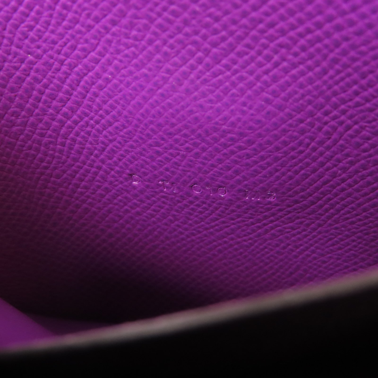 HERMES Epsom皮革Clic 16金扣肩背袋Anemone/紫色