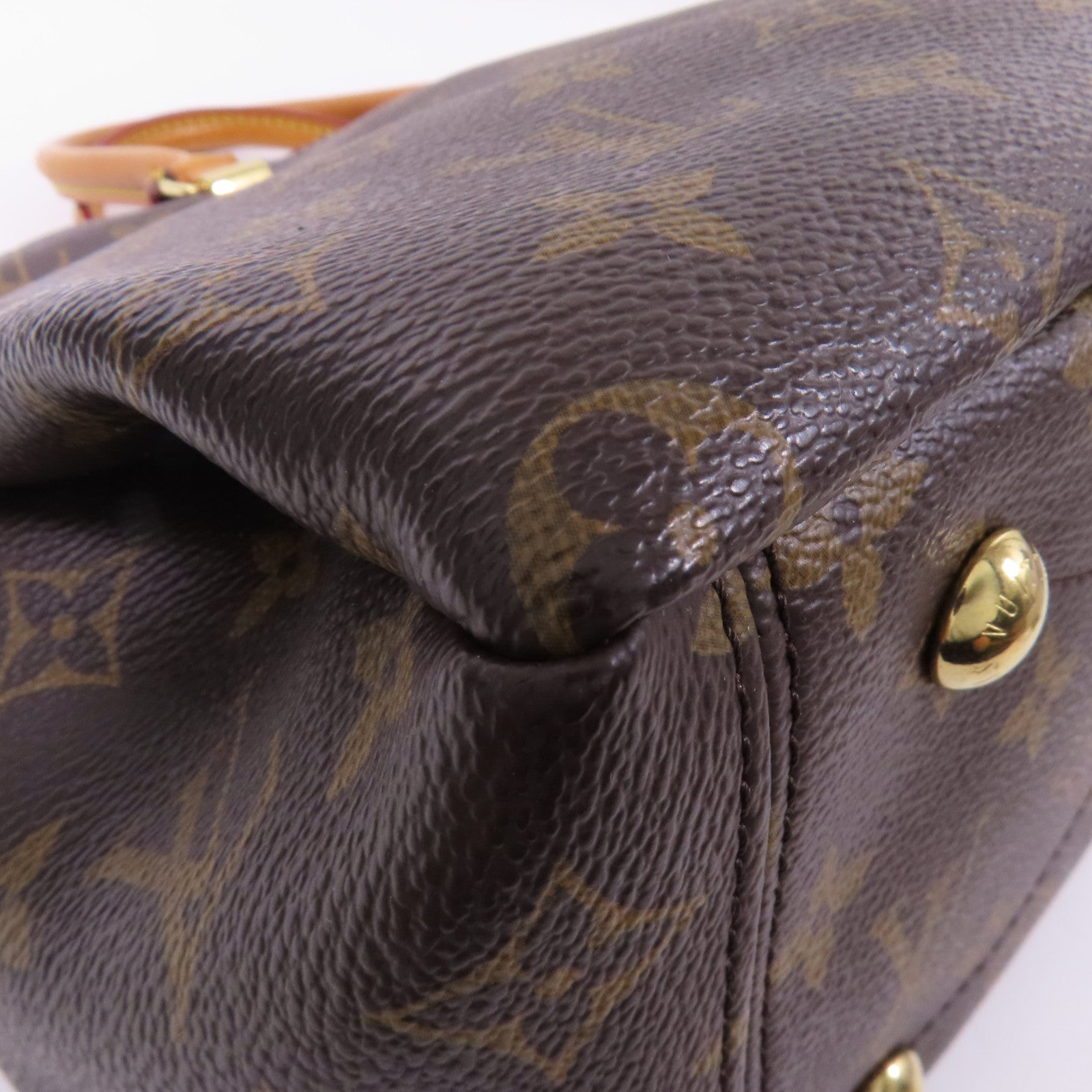 LOUIS VUITTON Monogram Pallas金扣手挽肩背兩用袋