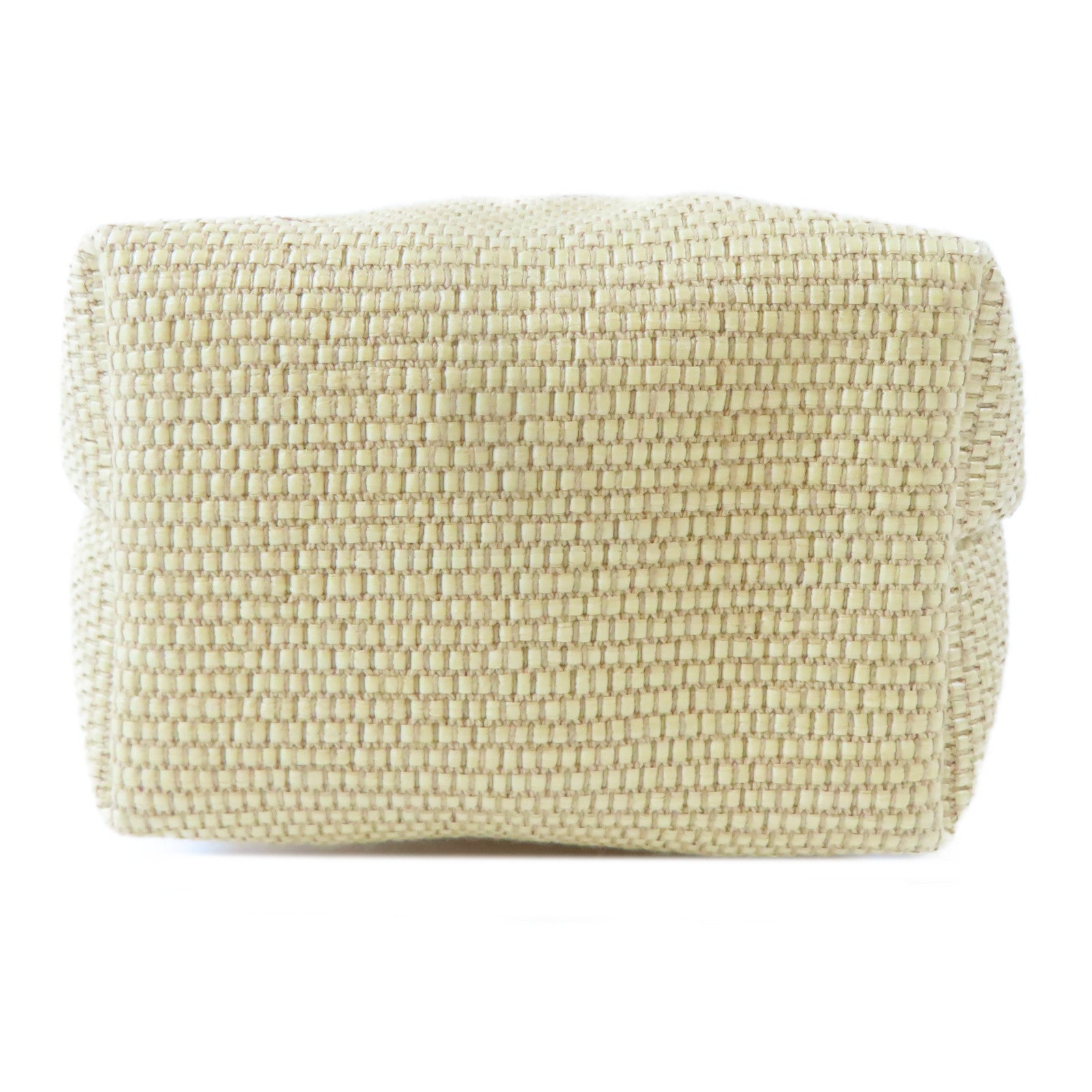 Longchamp 藤料/牛皮皮革Le Panier Pliage Basket金扣手挽肩背兩用袋啡色