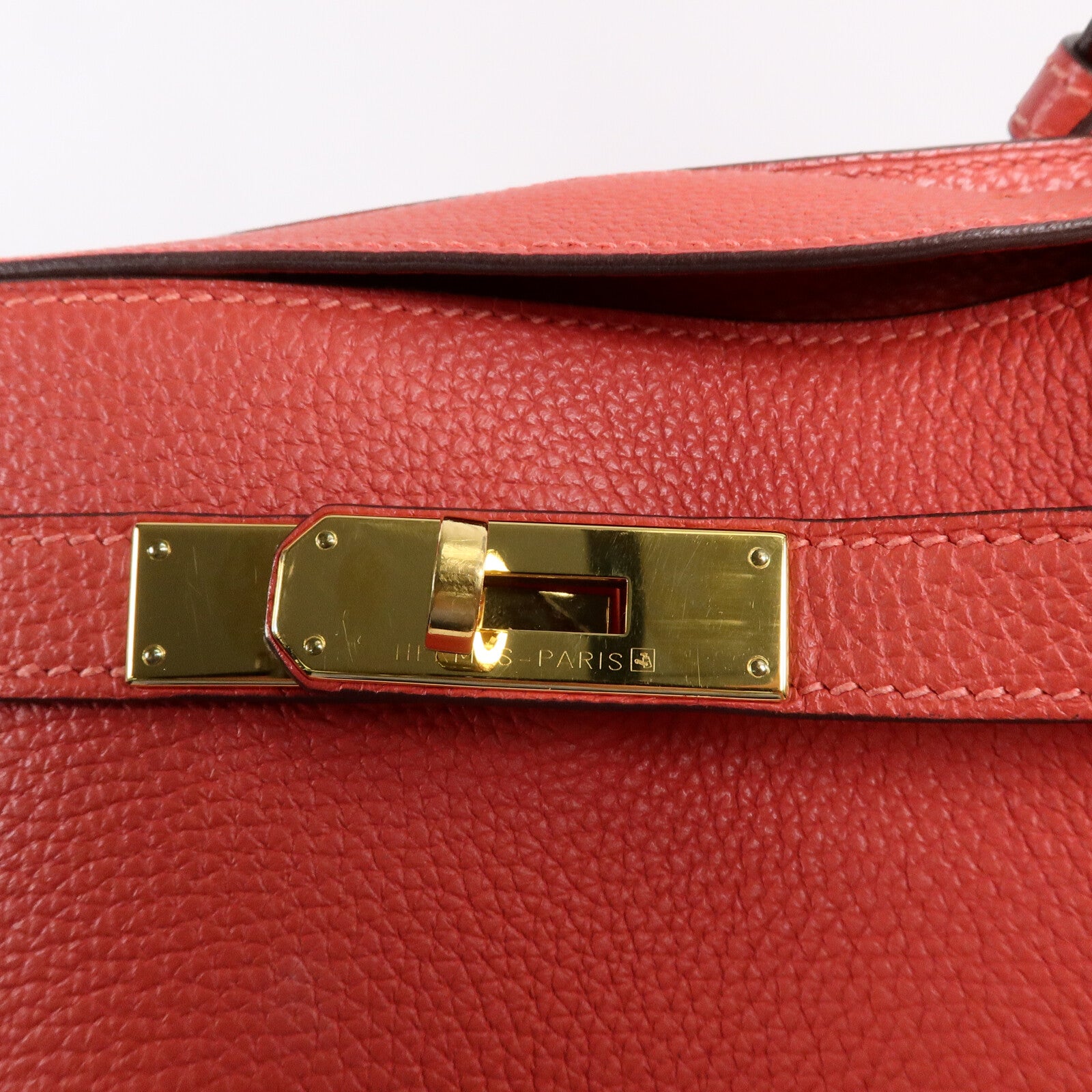 HERMES Togo皮革So Kelly 26肩背袋Rough Pivoine