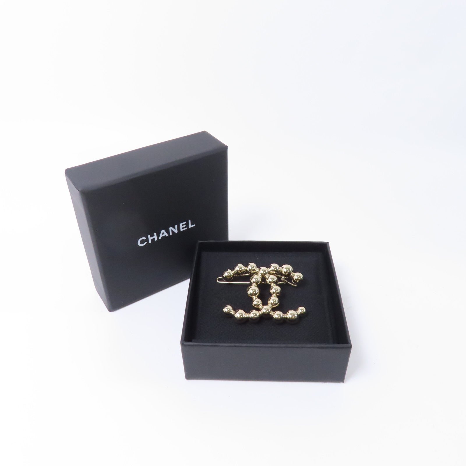 CHANEL 金屬CC Brooch胸針金色
