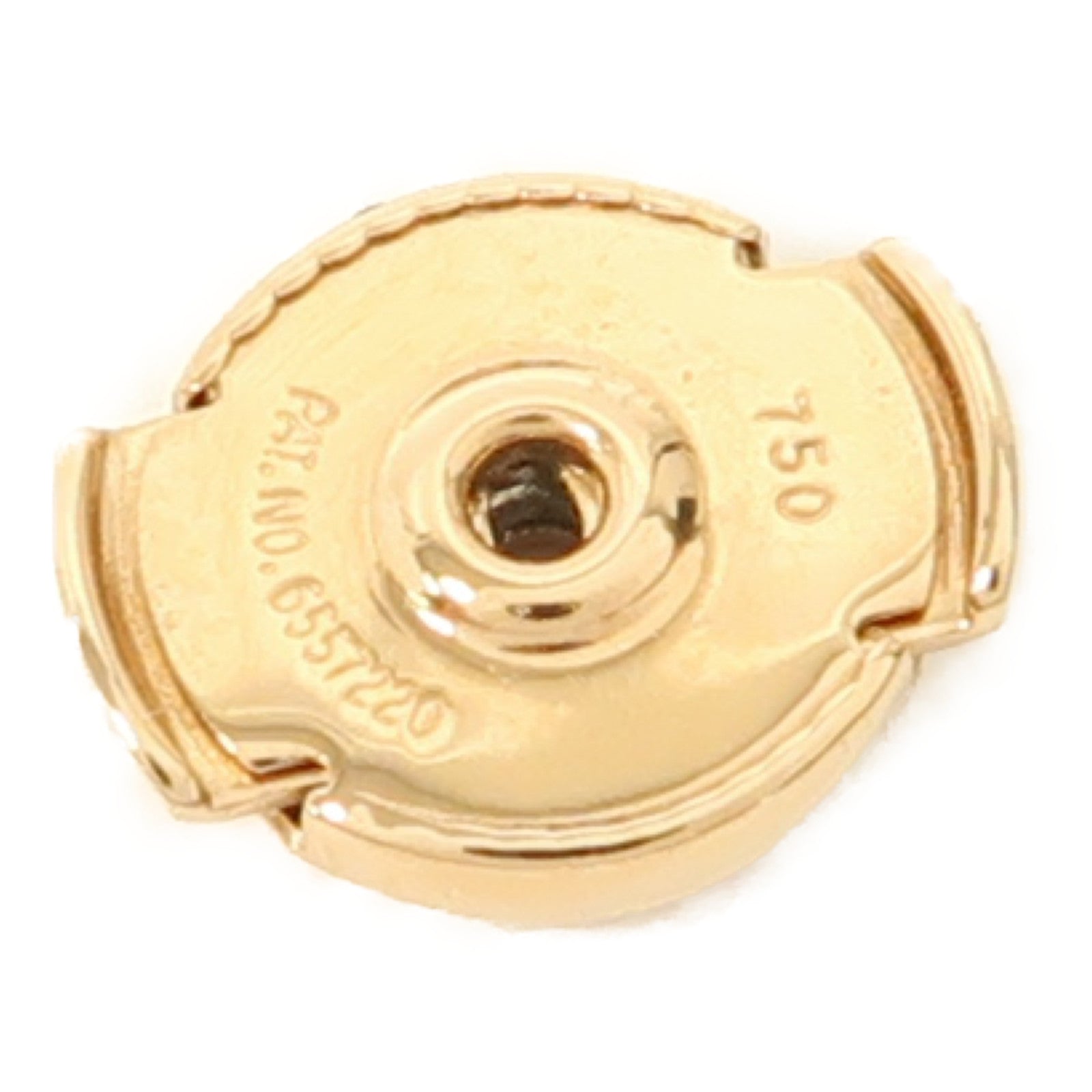 HERMES 18K黃金Chaine D'ancre Earrings耳環黑色/
