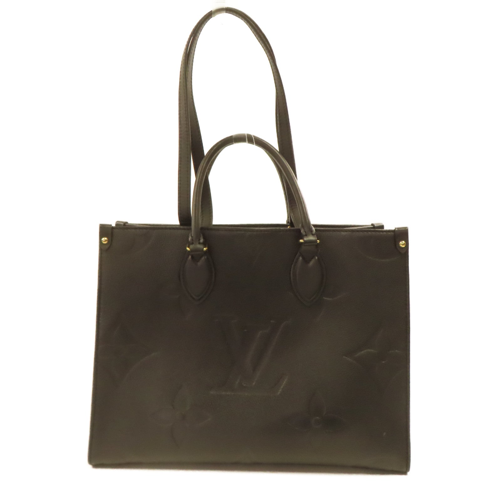 LOUIS VUITTON Monogram Empreinte On The Go金扣手挽肩背兩用袋