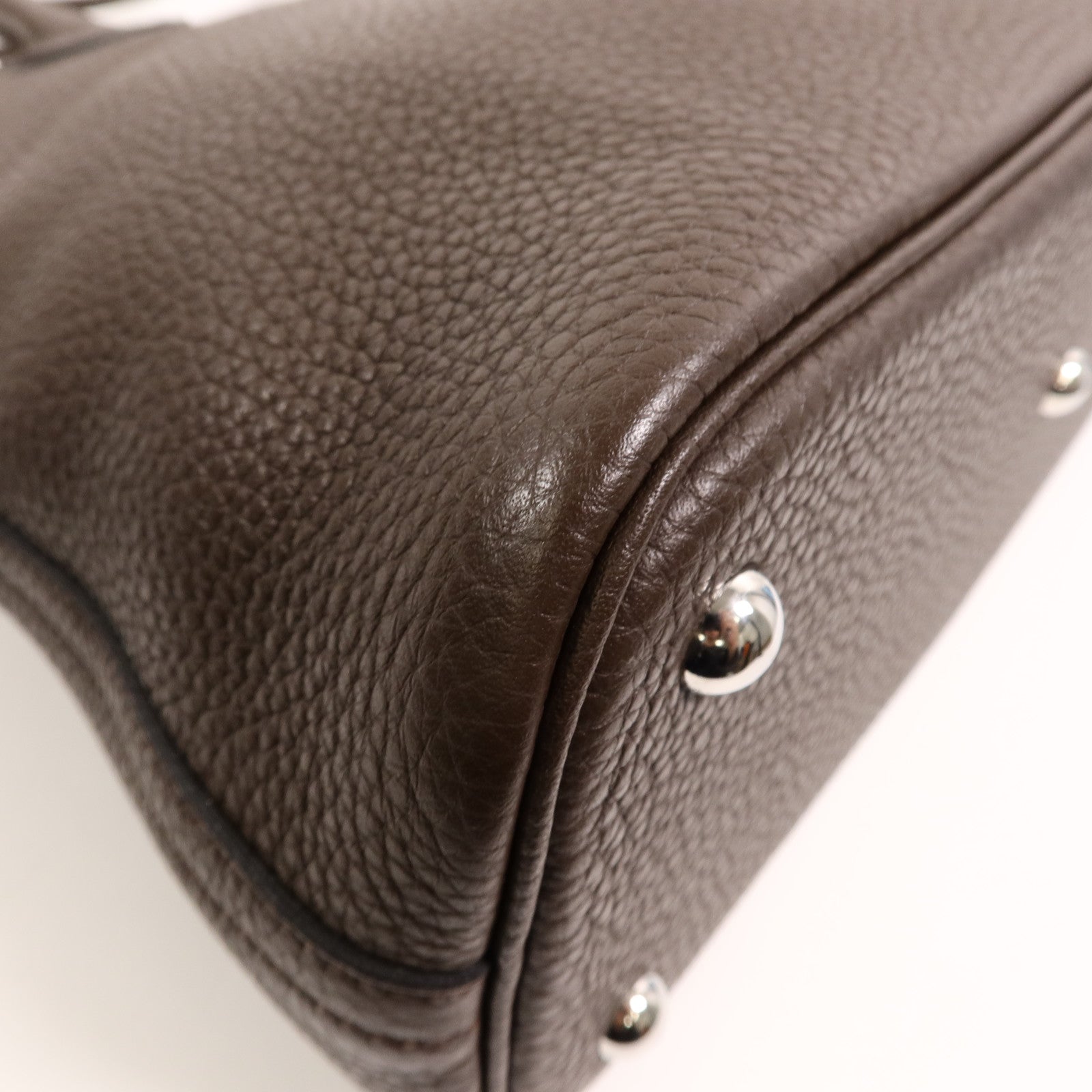 HERMES Togo皮革Bolide 31手挽肩背兩用袋Chocolat