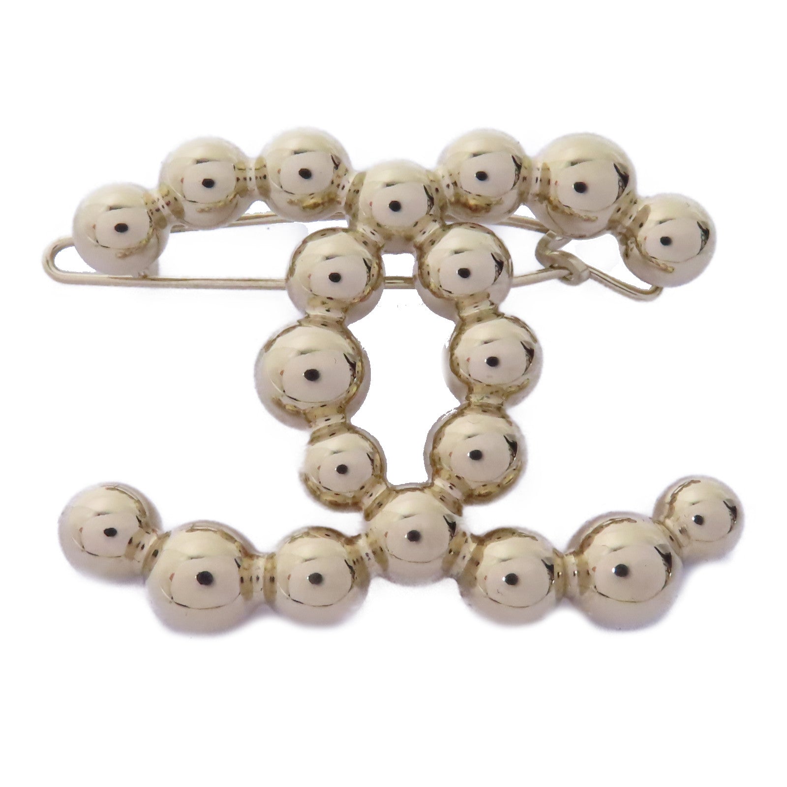 CHANEL 金屬CC Brooch胸針金色