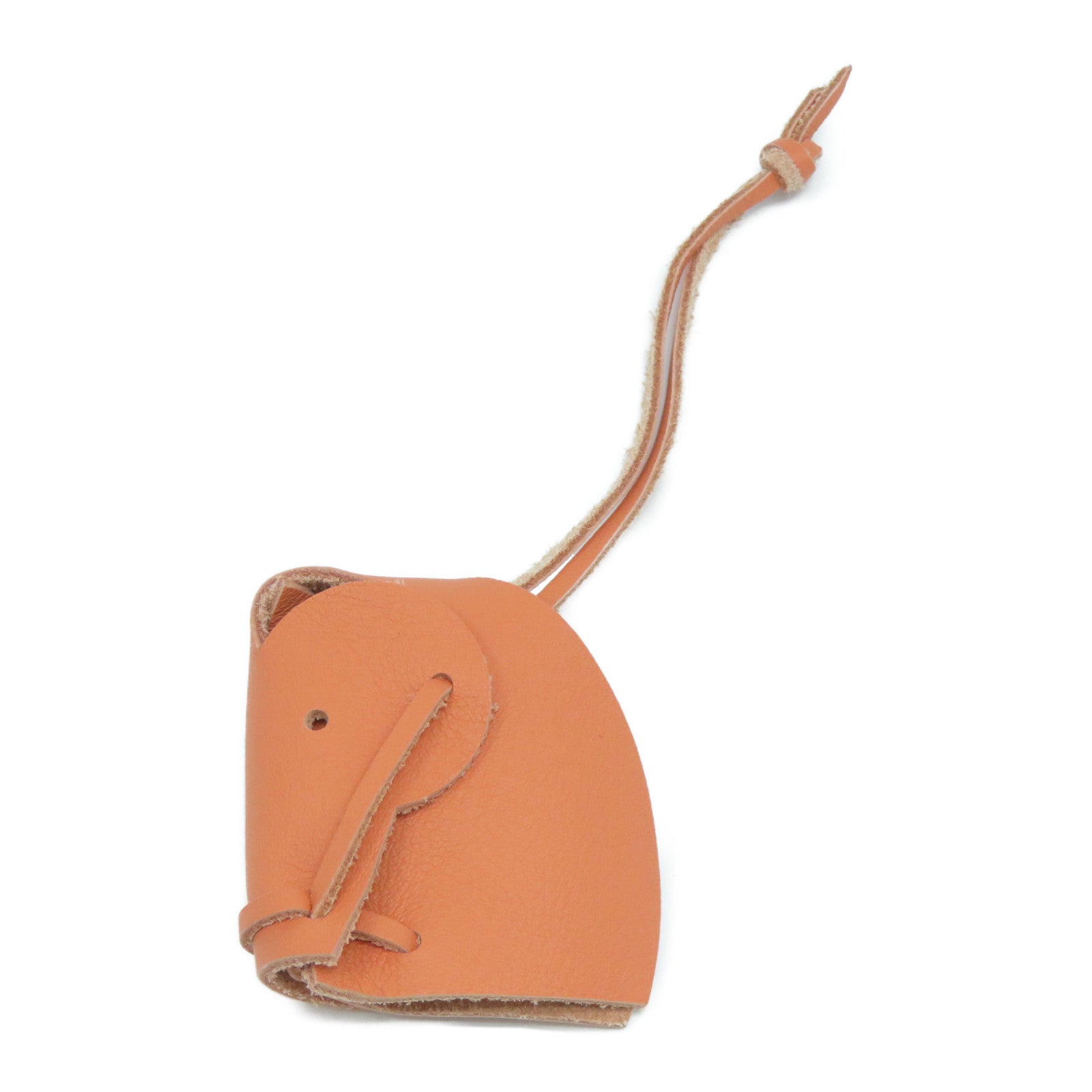HERMES 【激減優惠】Swift皮革Tete De Cheval Horse Head Charm掛飾啡色