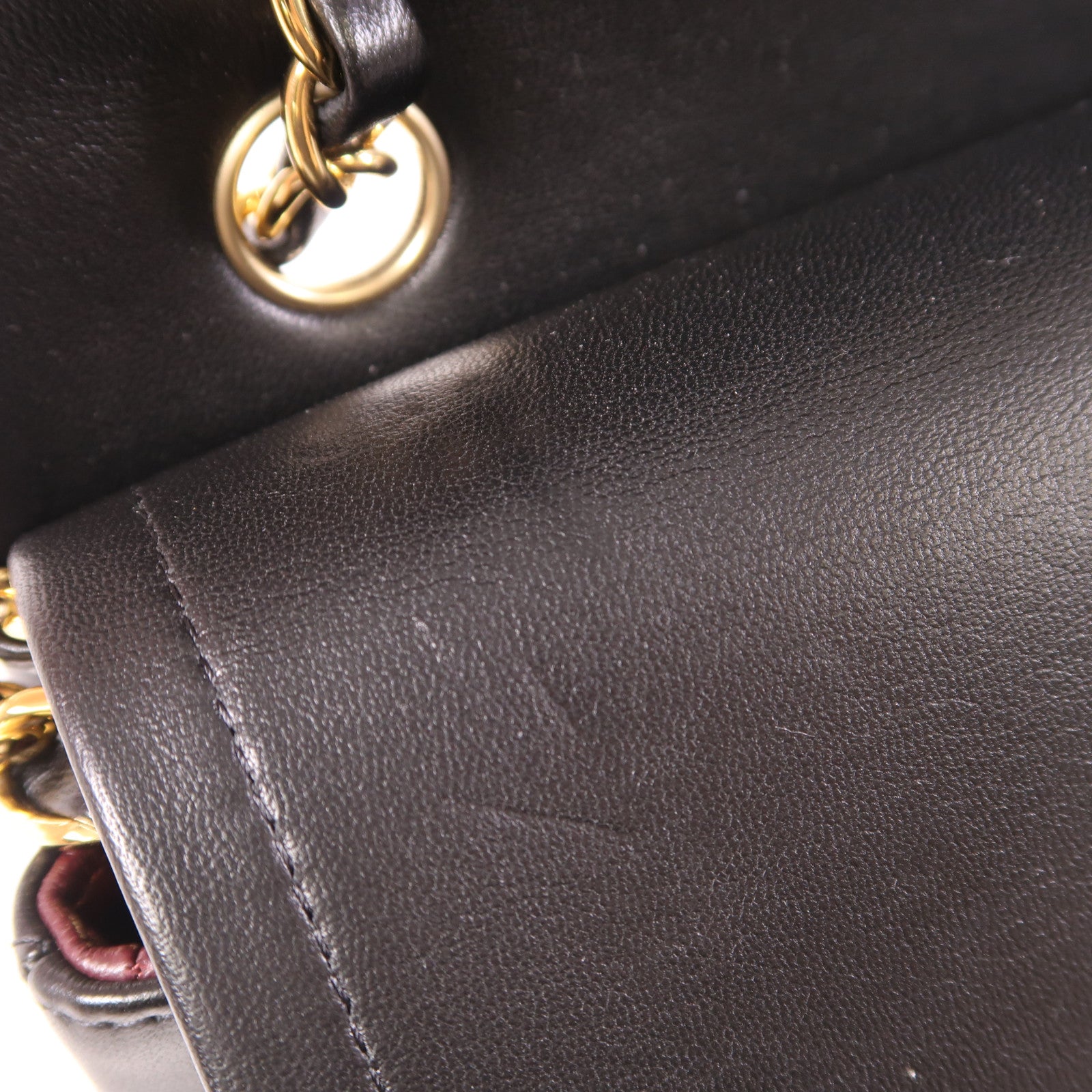 CHANEL CC GHW Classic 25 Chain Shoulder Bag Lambskin Leather Black