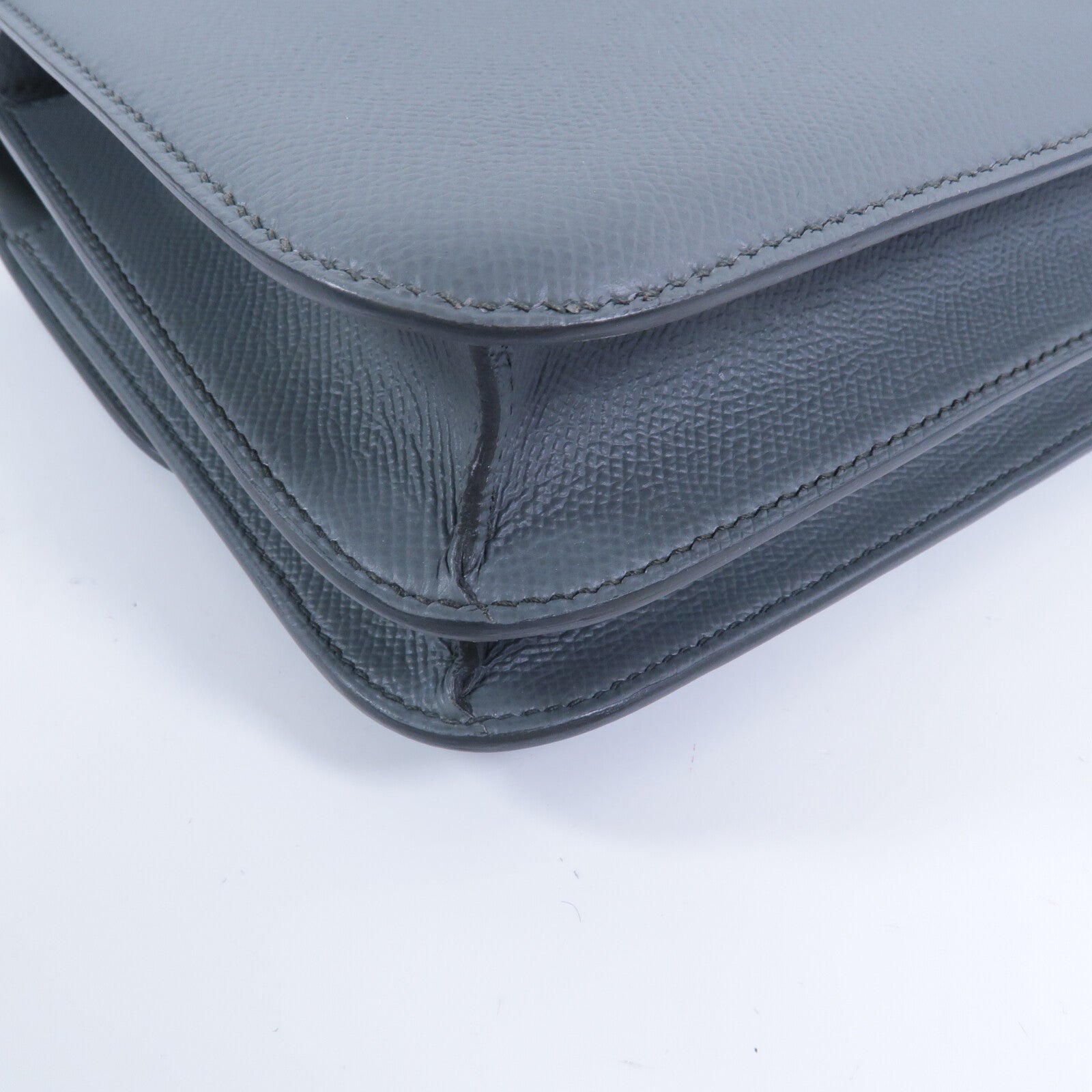 HERMES Epsom皮革Constance 24肩背袋Vert Amande