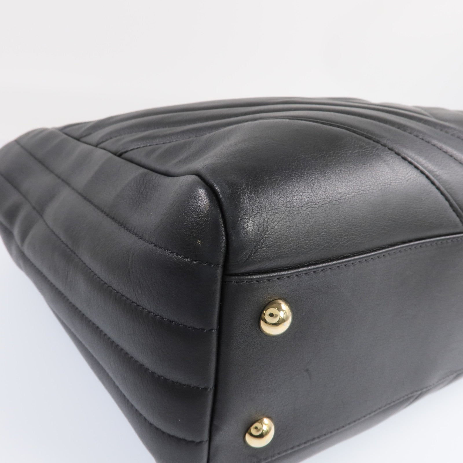 CHANEL 牛皮皮革2way Shoulder Bag金扣手挽肩背兩用袋