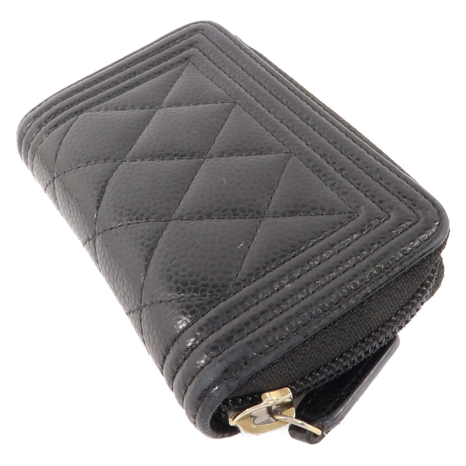 CHANEL 牛皮皮革Boy Chanel Zipped Coin Purse零錢包